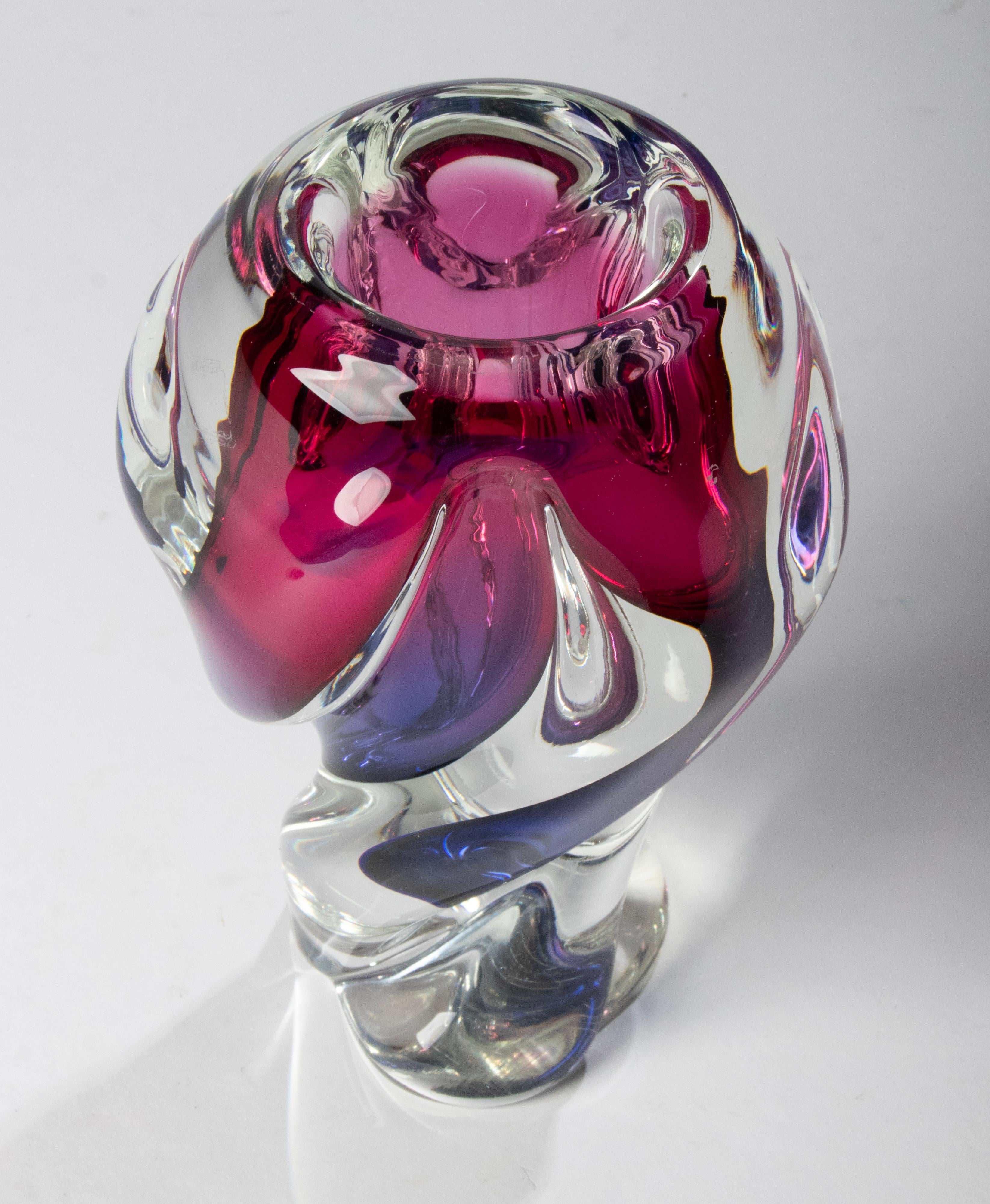Mid Century Modern Murano Art Glass Vase 3