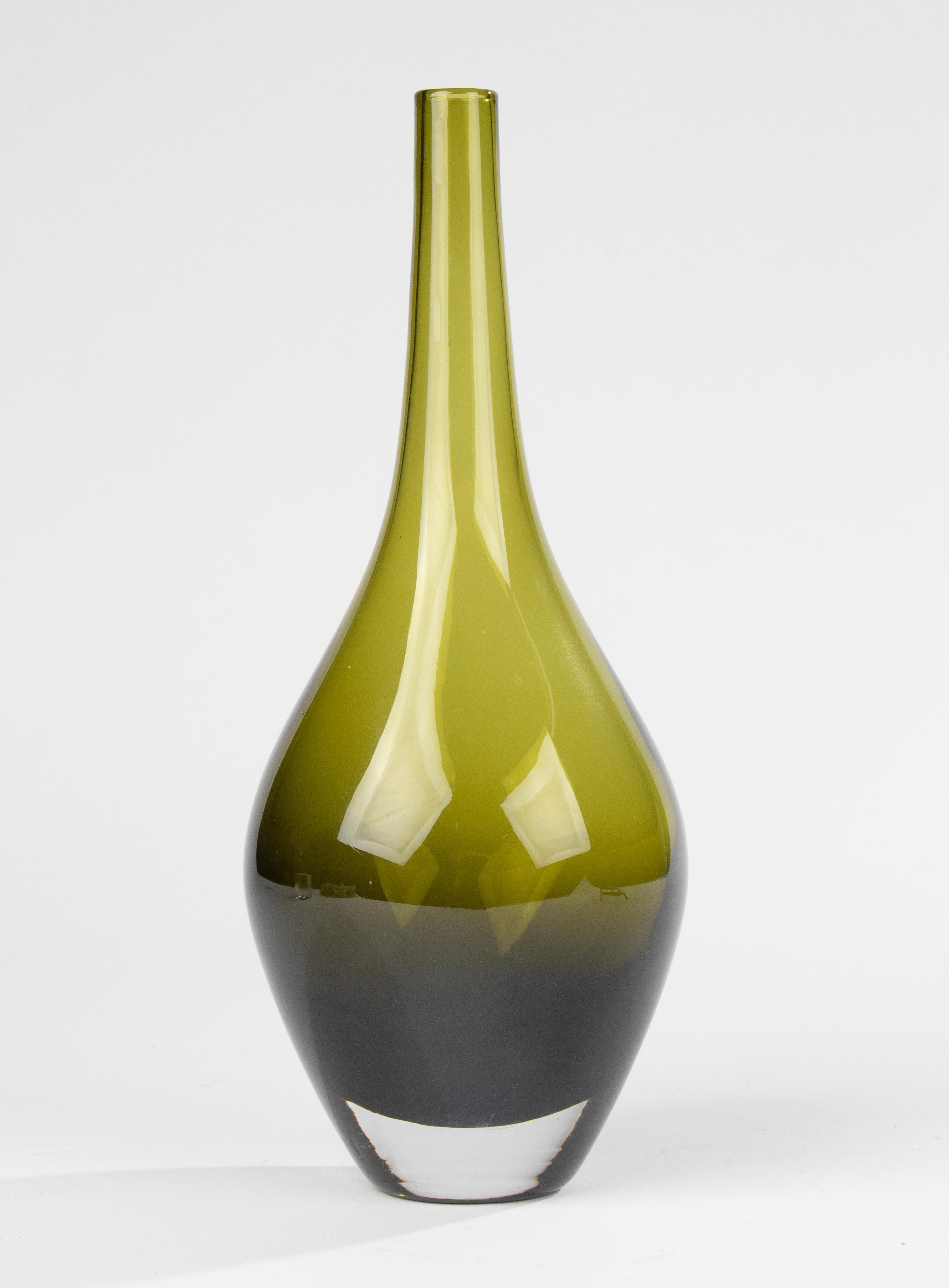 Italian Mid-Century Modern Murano Art Glass Vase  For Sale