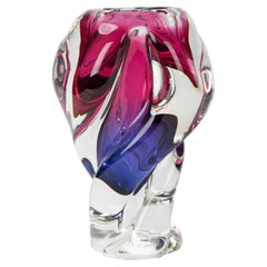 Retro Mid Century Modern Murano Art Glass Vase