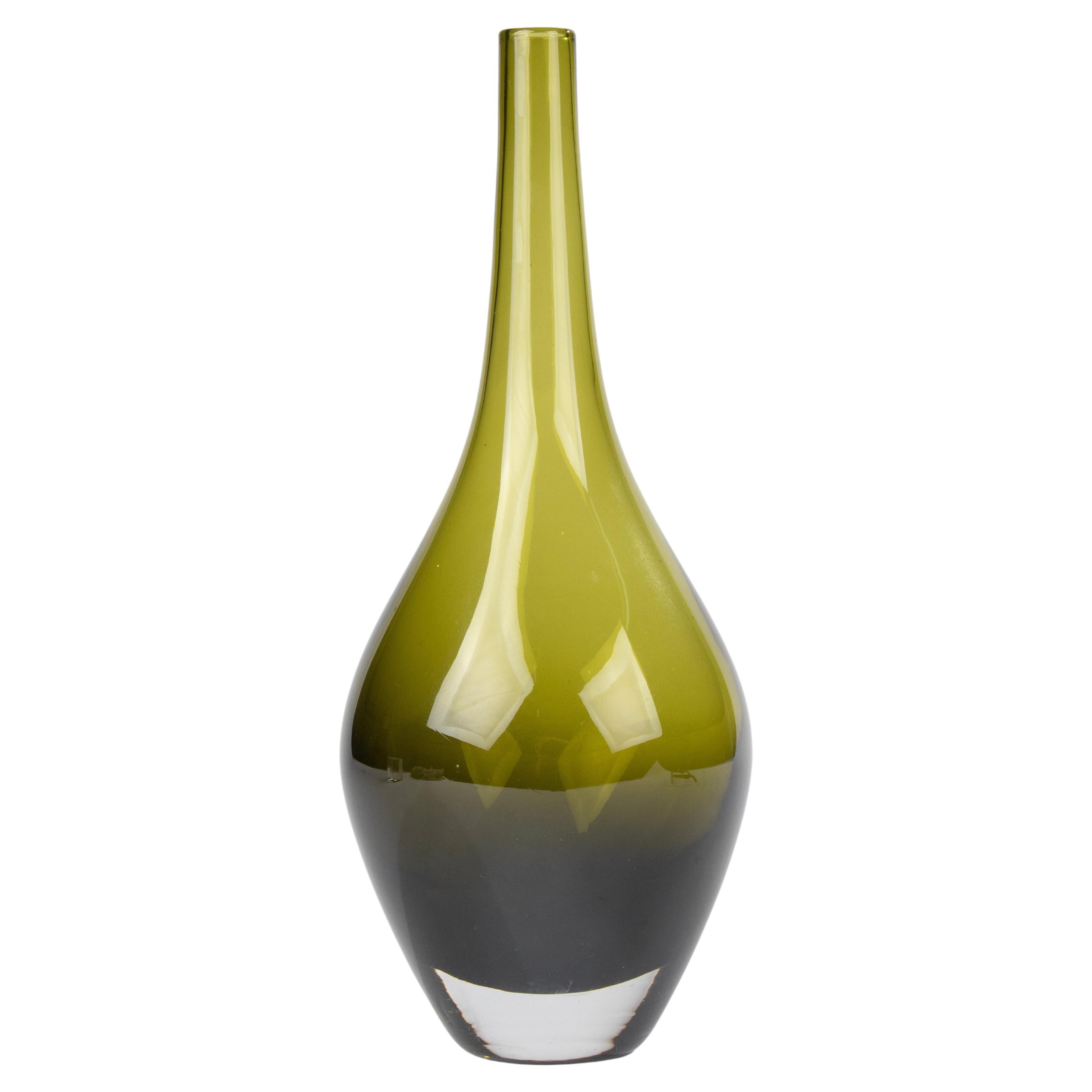 Vaso in vetro artistico di Murano della metà del secolo scorso
