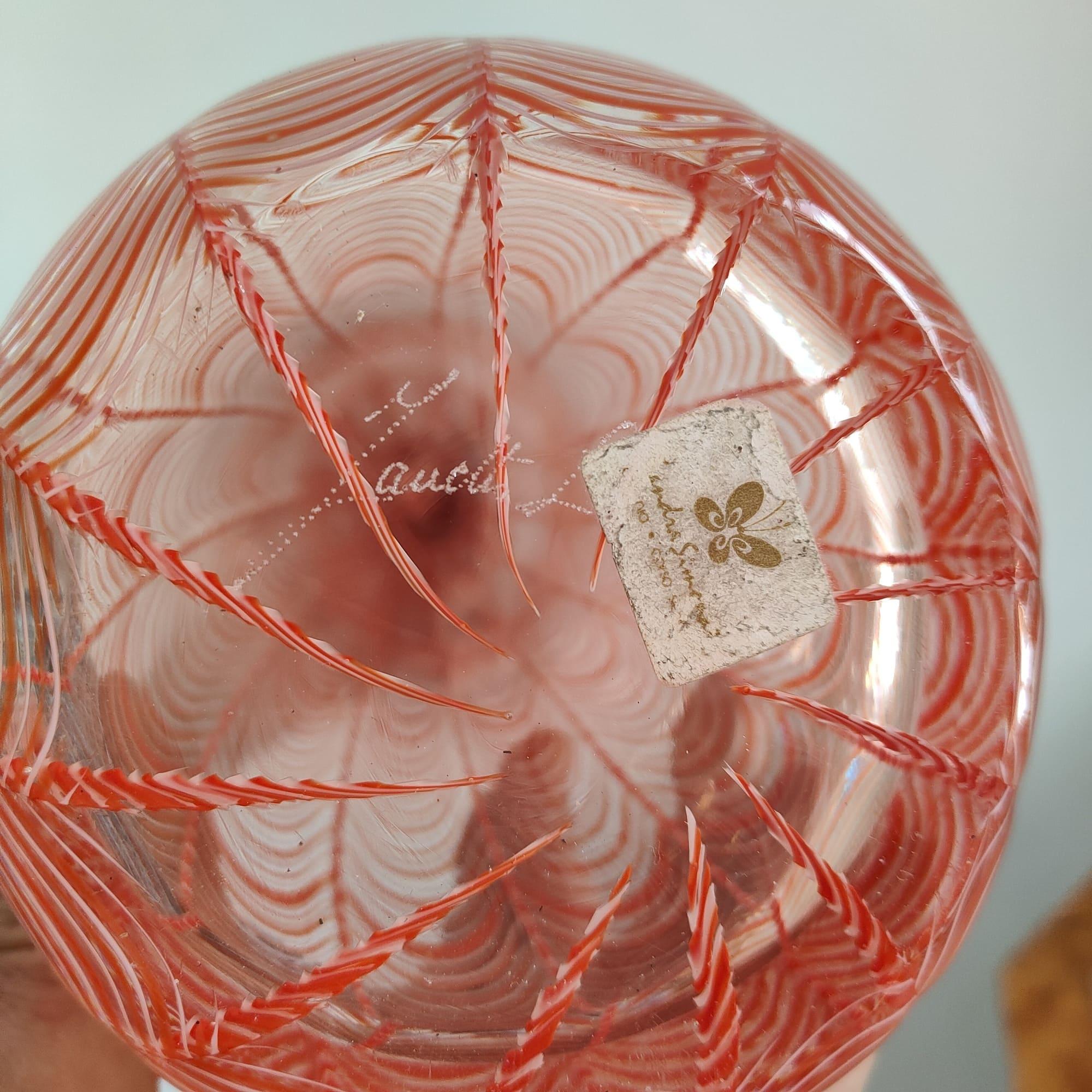 Italian Mid-century modern murano art glass woman sculpture by Licio Zanetti Italy 1970 For Sale