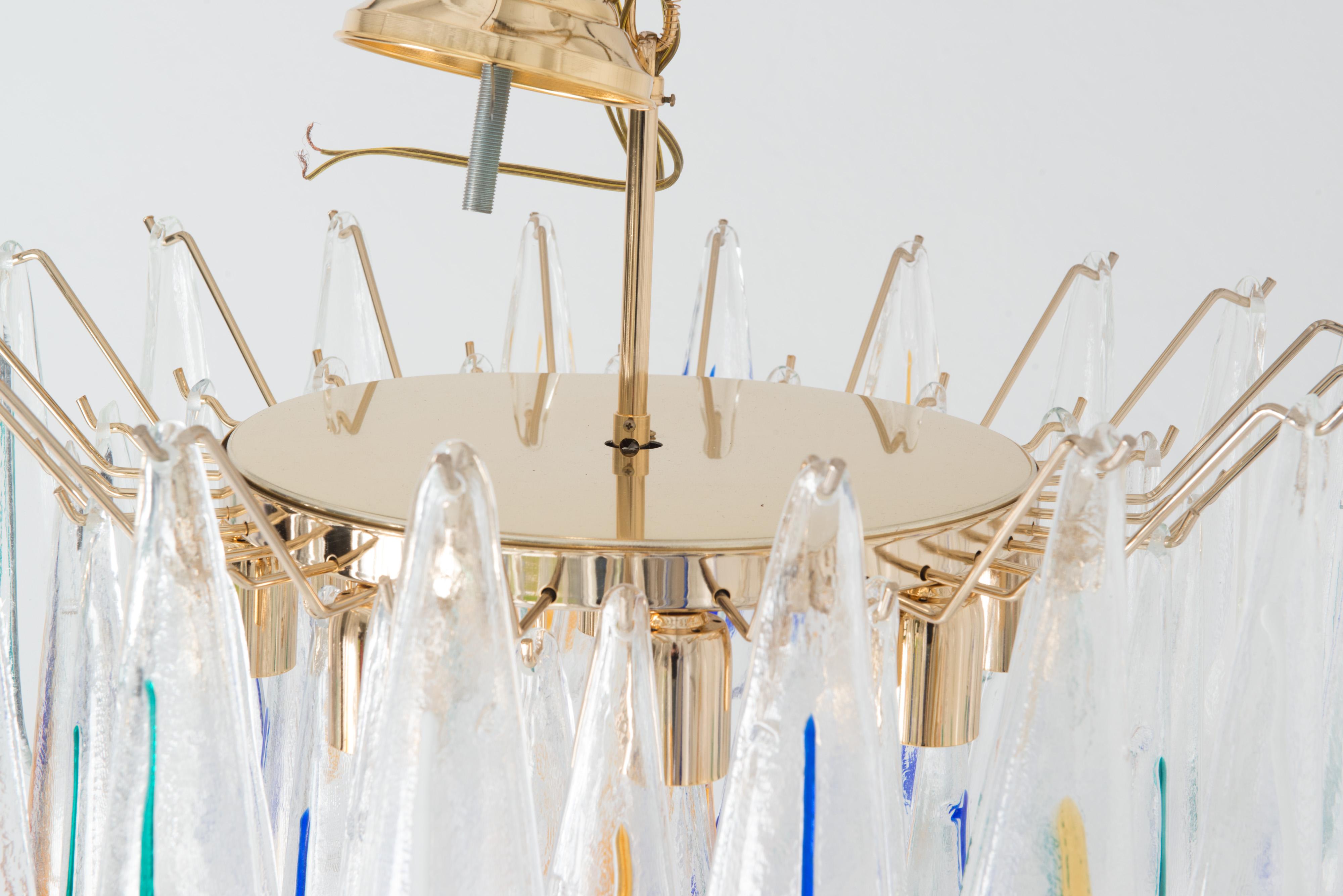 Mid-Century Modern Murano Blown Glass Chandelier, 1960s For Sale 6