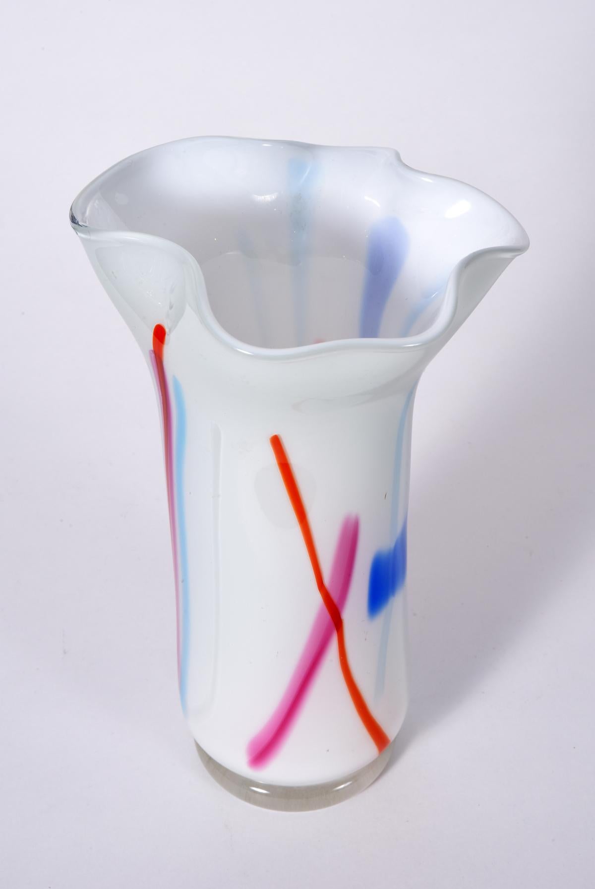Mid-Century Modern Murano Decorative Vase In Excellent Condition In Tarry Town, NY