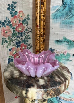 Mid Century Modern Murano Glass Ashtray in Purple Glass Italy 1960s