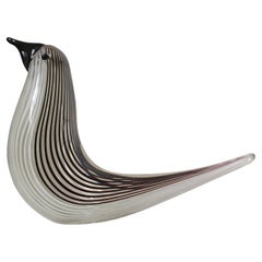 Moderner Vogel aus Muranoglas aus der Mitte des Jahrhunderts in der Art von Licio Zanetti