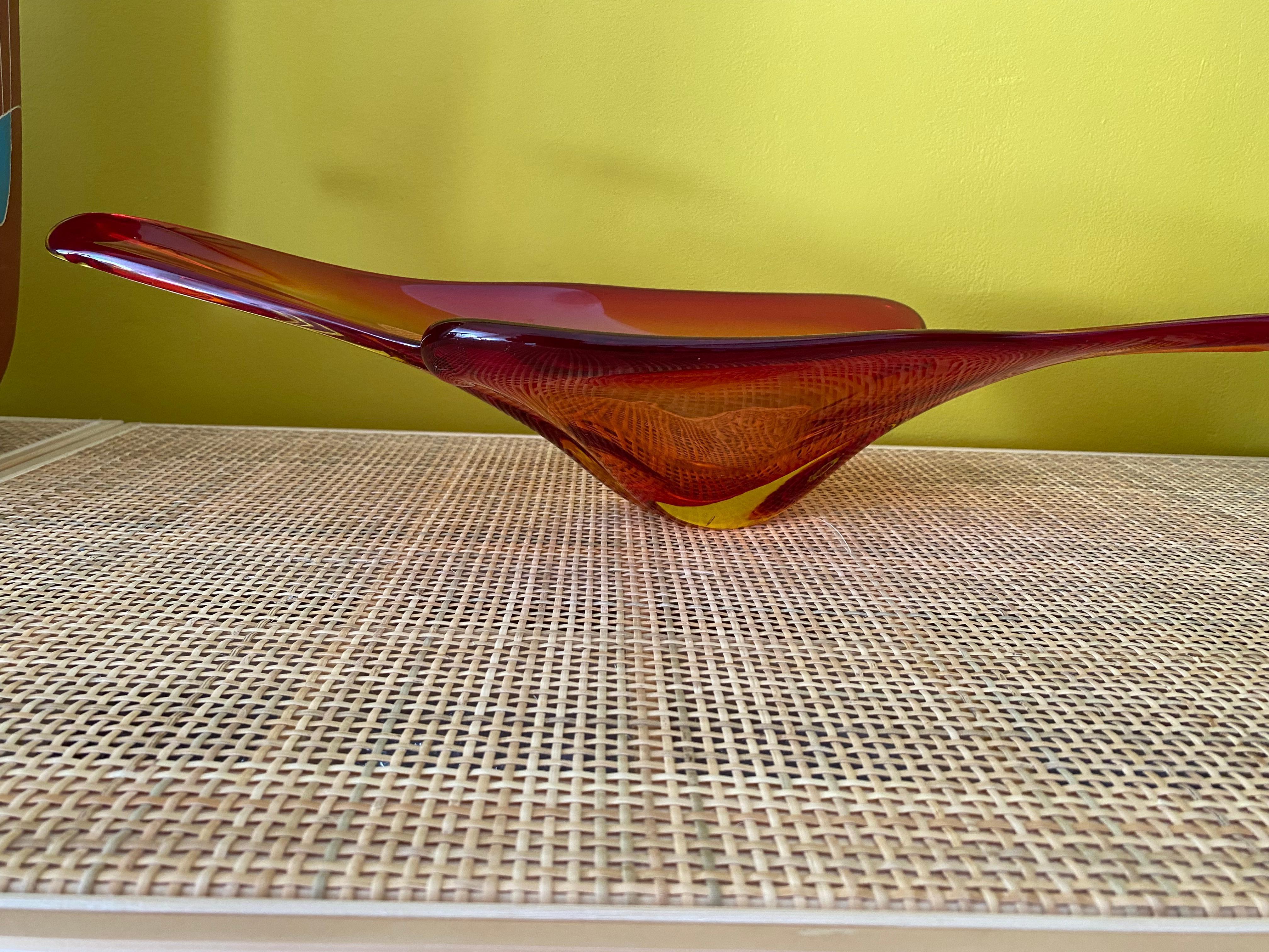 Mid-Century Modern Bol en verre de Murano The Modernity en vente