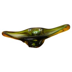 Cuenco de cristal de Murano moderno de mediados de siglo