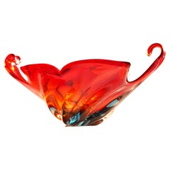 Mid-century modern Murano glass bowl.