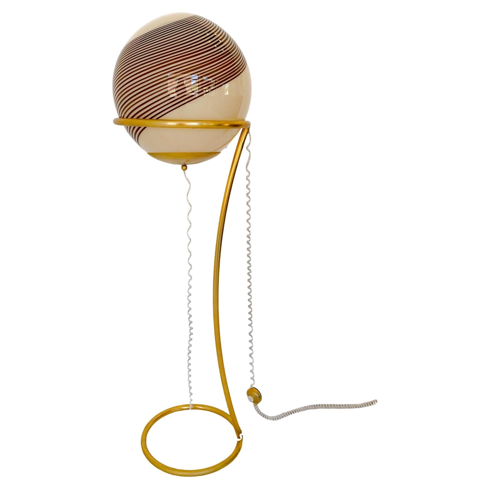 Fulvio Bianconni for Venini A Rare Murano Glass Floor Lamp at 1stDibs