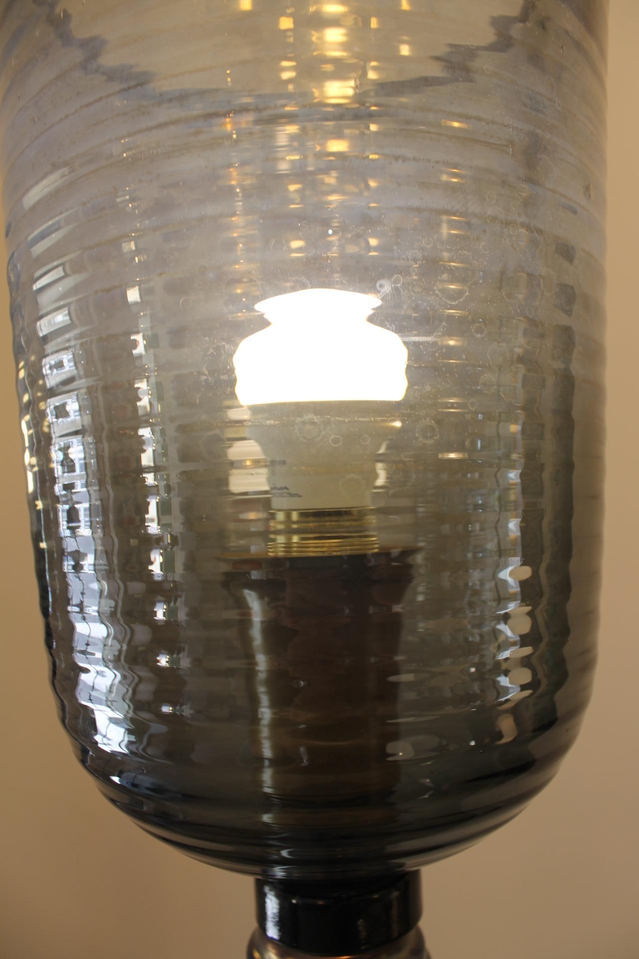 Mid-Century Modern, Murano Glass & Brass Floor Lamps For Sale 4