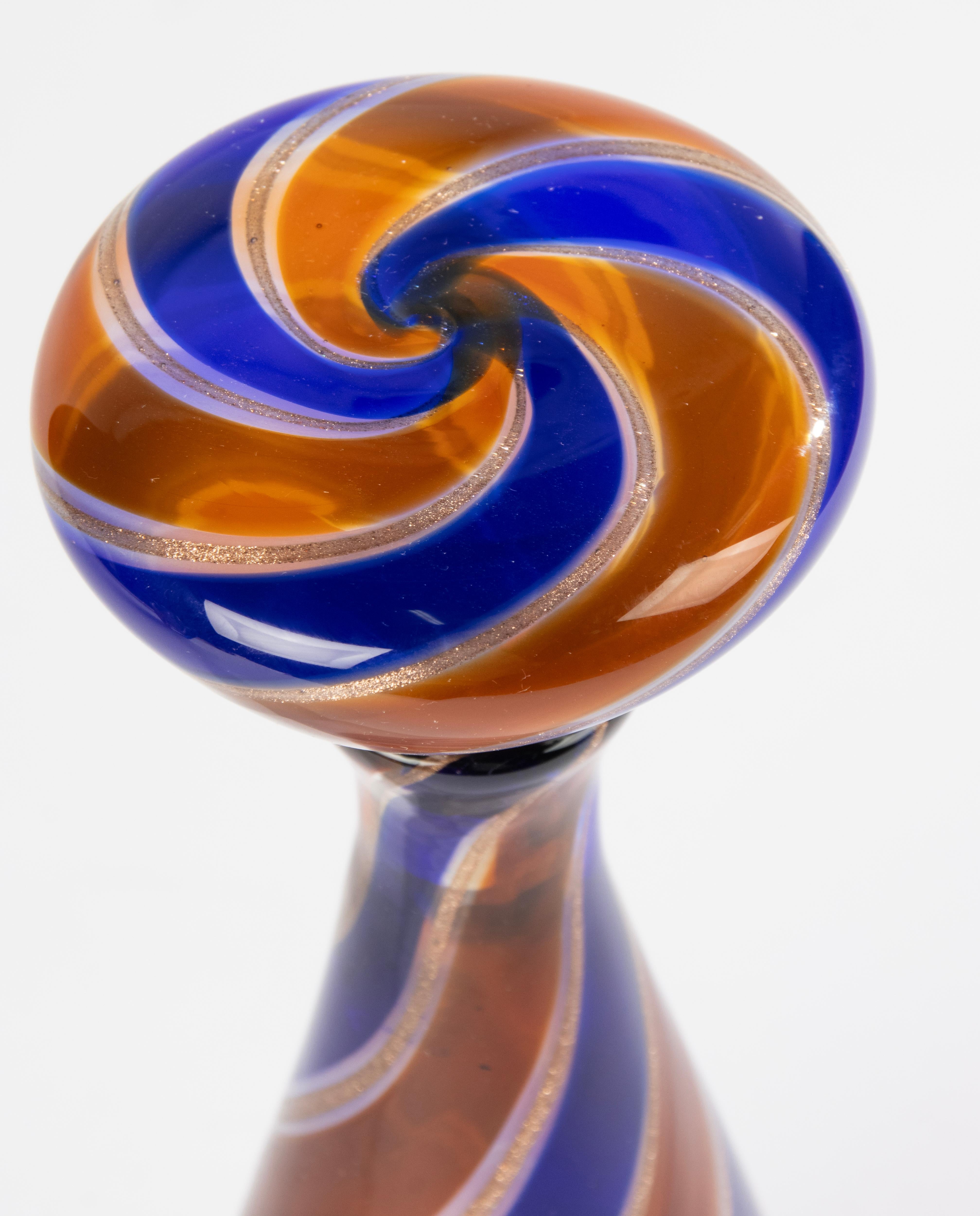 20ième siècle Carafe en verre de Murano moderne du milieu du siècle dernier - Fratelli Toso - Italie en vente