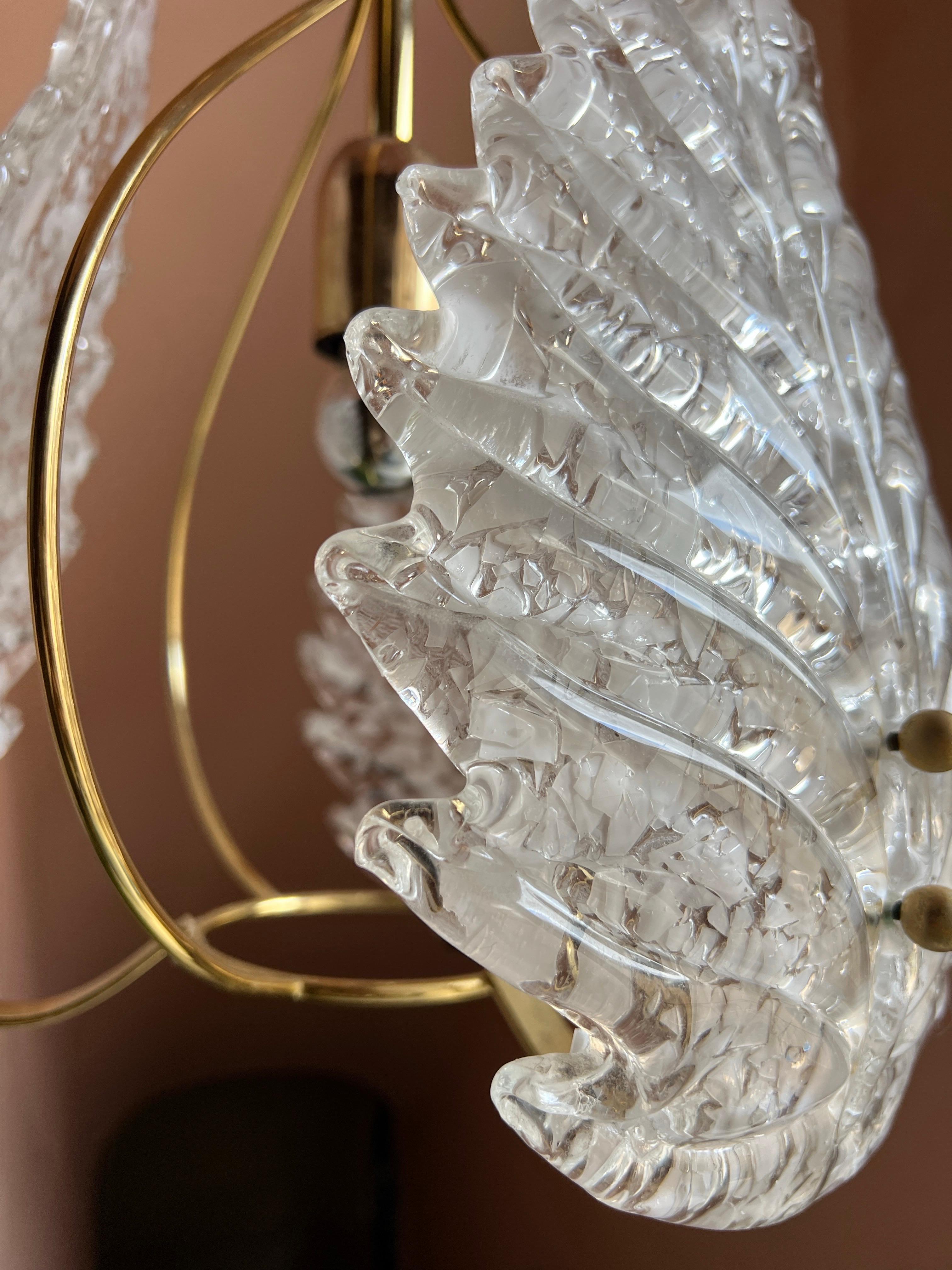 20th Century Mid century modern Murano glass ceeling light 1970s Italy For Sale