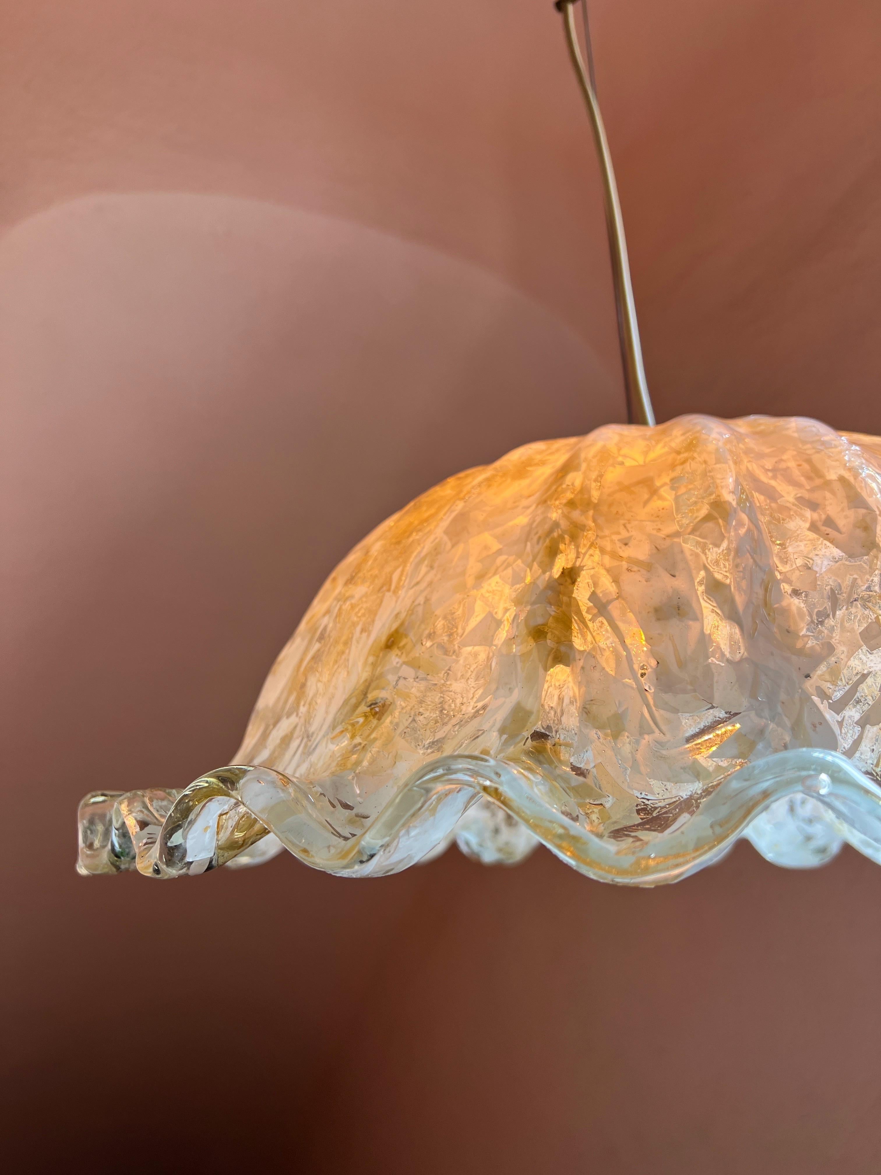 Mid-Century Modern Murano Glass Ceiling Light by La Murrina For Sale 4