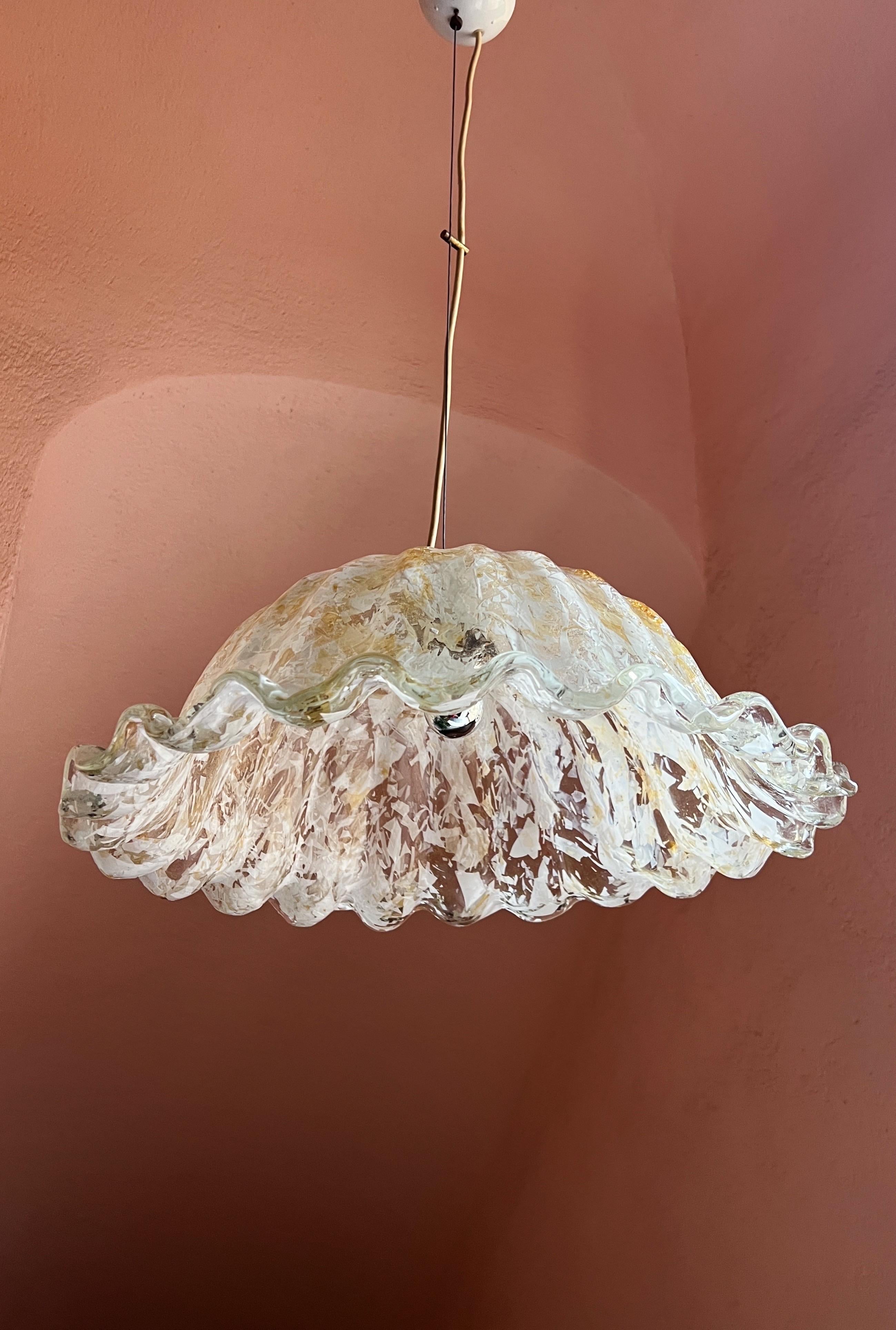 Mid-Century Modern Murano Glass Ceiling Light by La Murrina For Sale 5