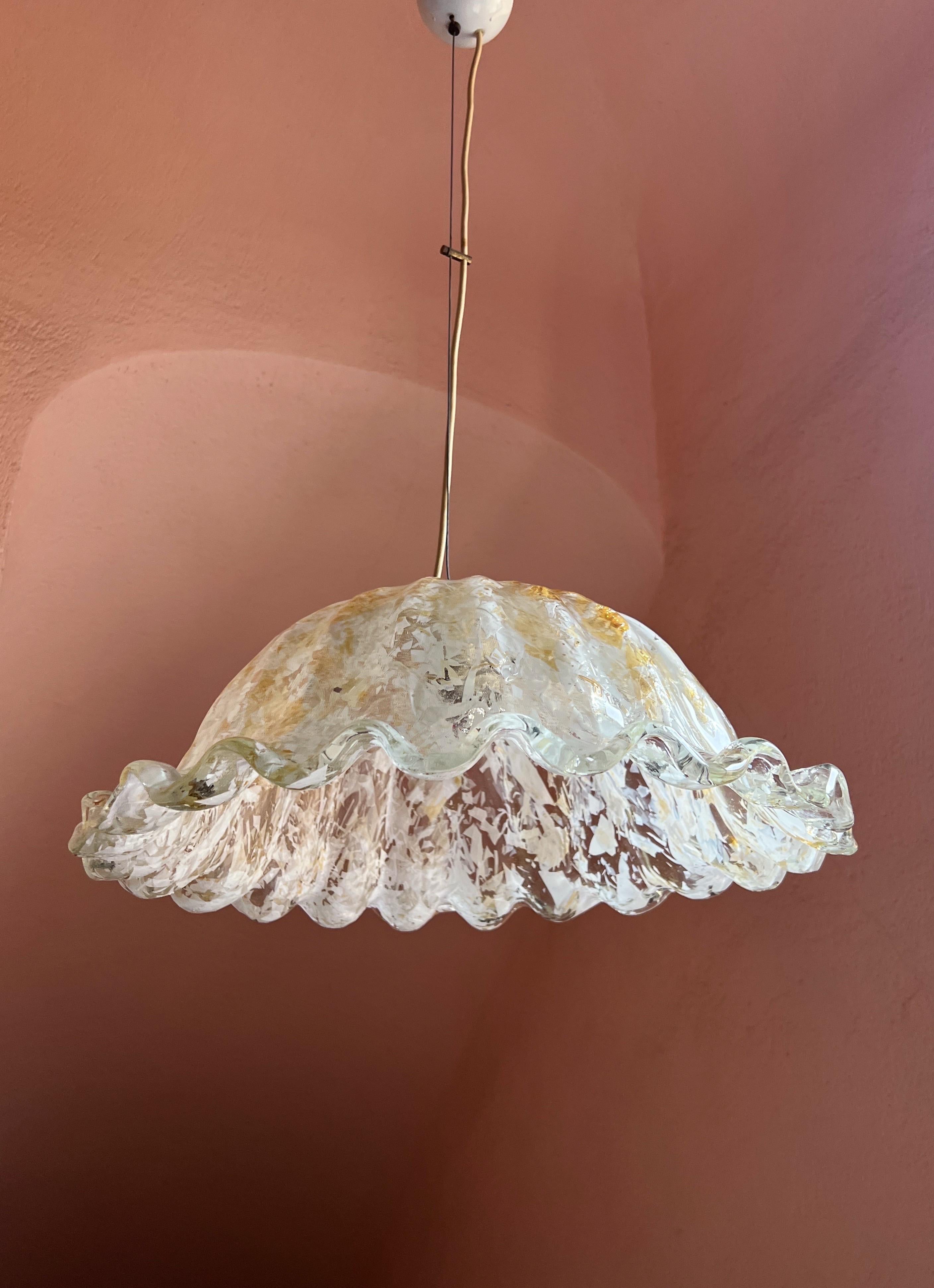 Mid-Century Modern Murano Glass Ceiling Light by La Murrina For Sale 6