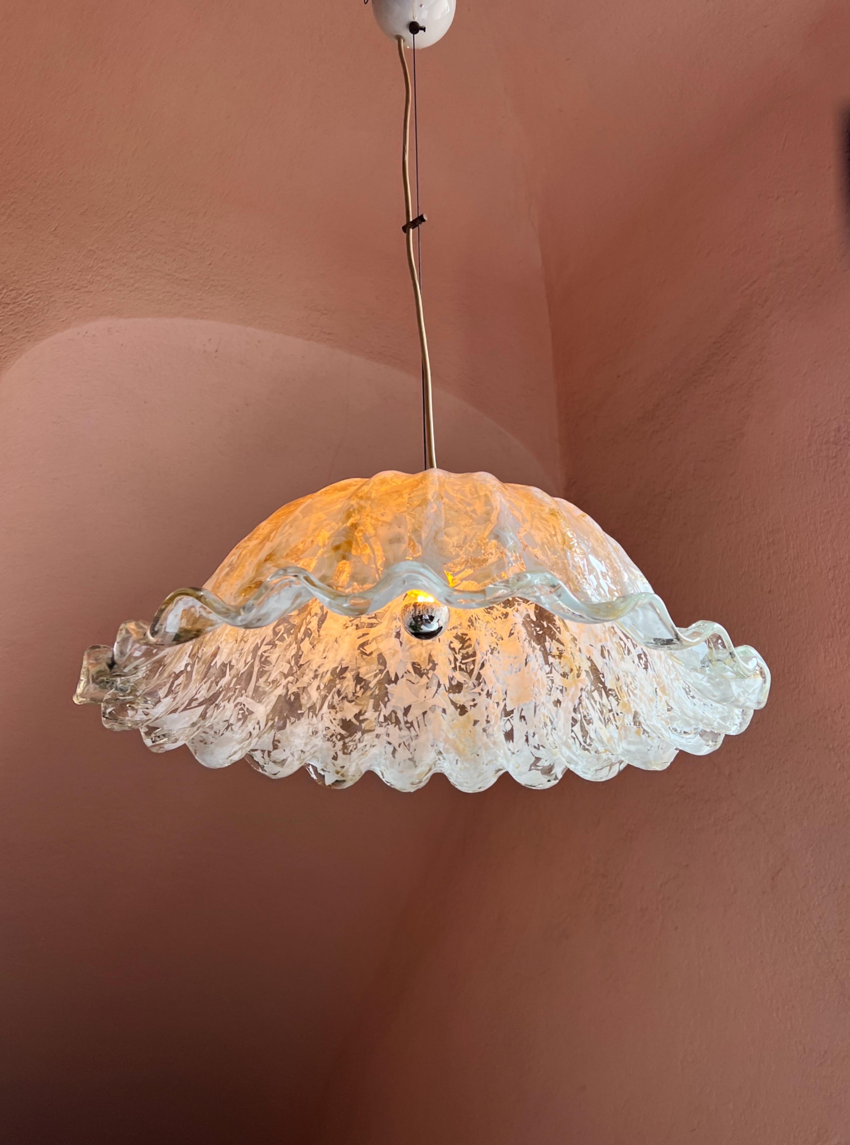 Mid-Century Modern Murano Glass Ceiling Light by La Murrina For Sale 7