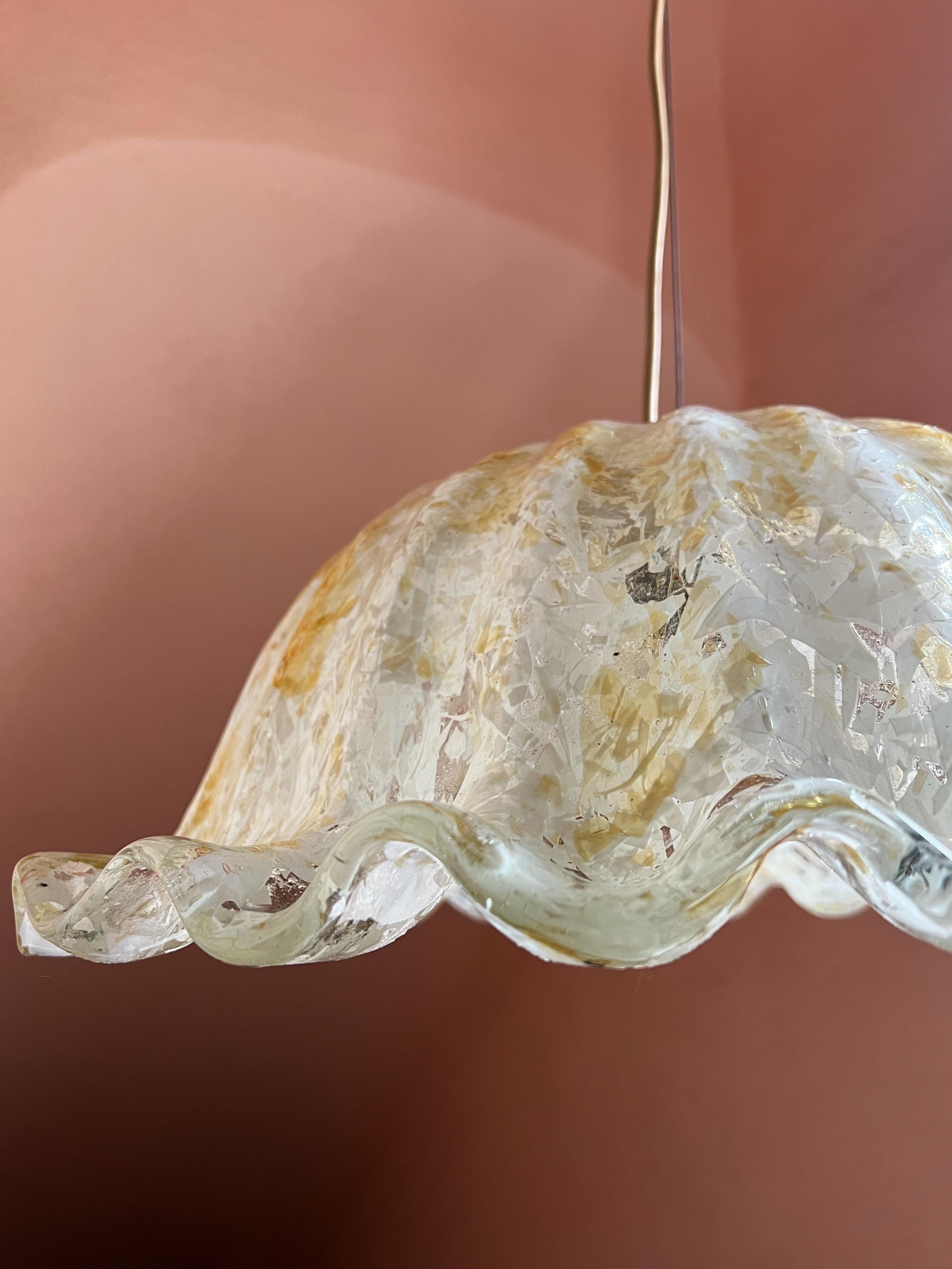 Plafonnier en verre de Murano moderne du milieu du siècle dernier par La Murrina en vente 2