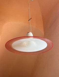 Plafonnier moderne « Mid-Century » en verre de Murano, modèle F Fabian, Italie, années 1970