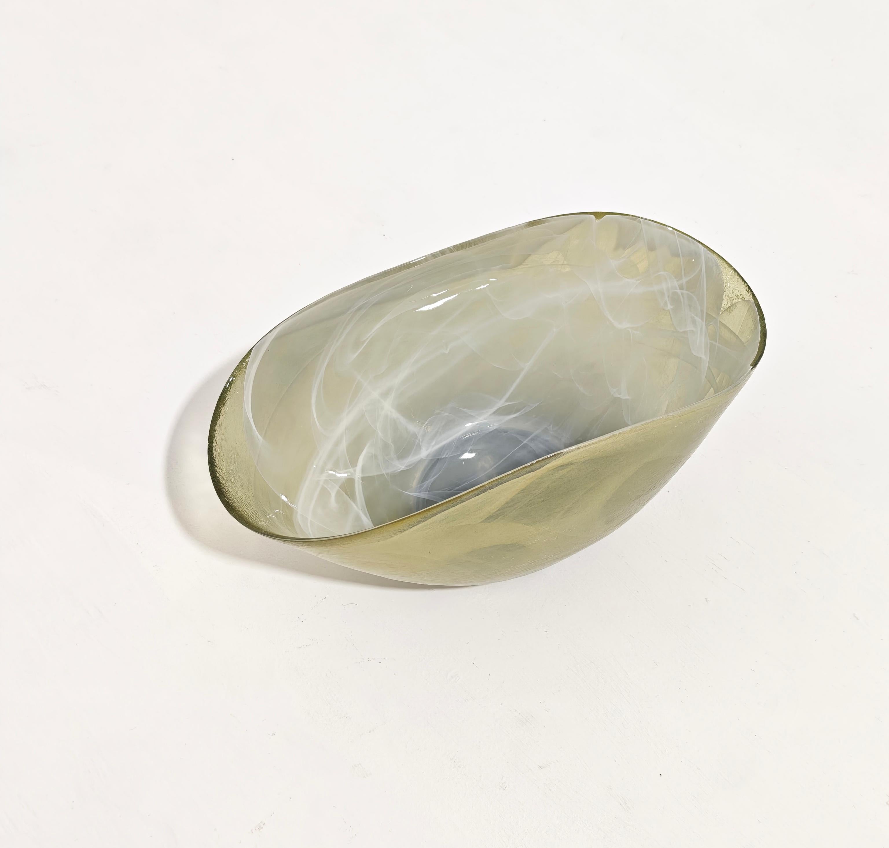 Centrotavola in vetro di Murano di metà secolo moderno Design italiano anni '80 in vendita 6