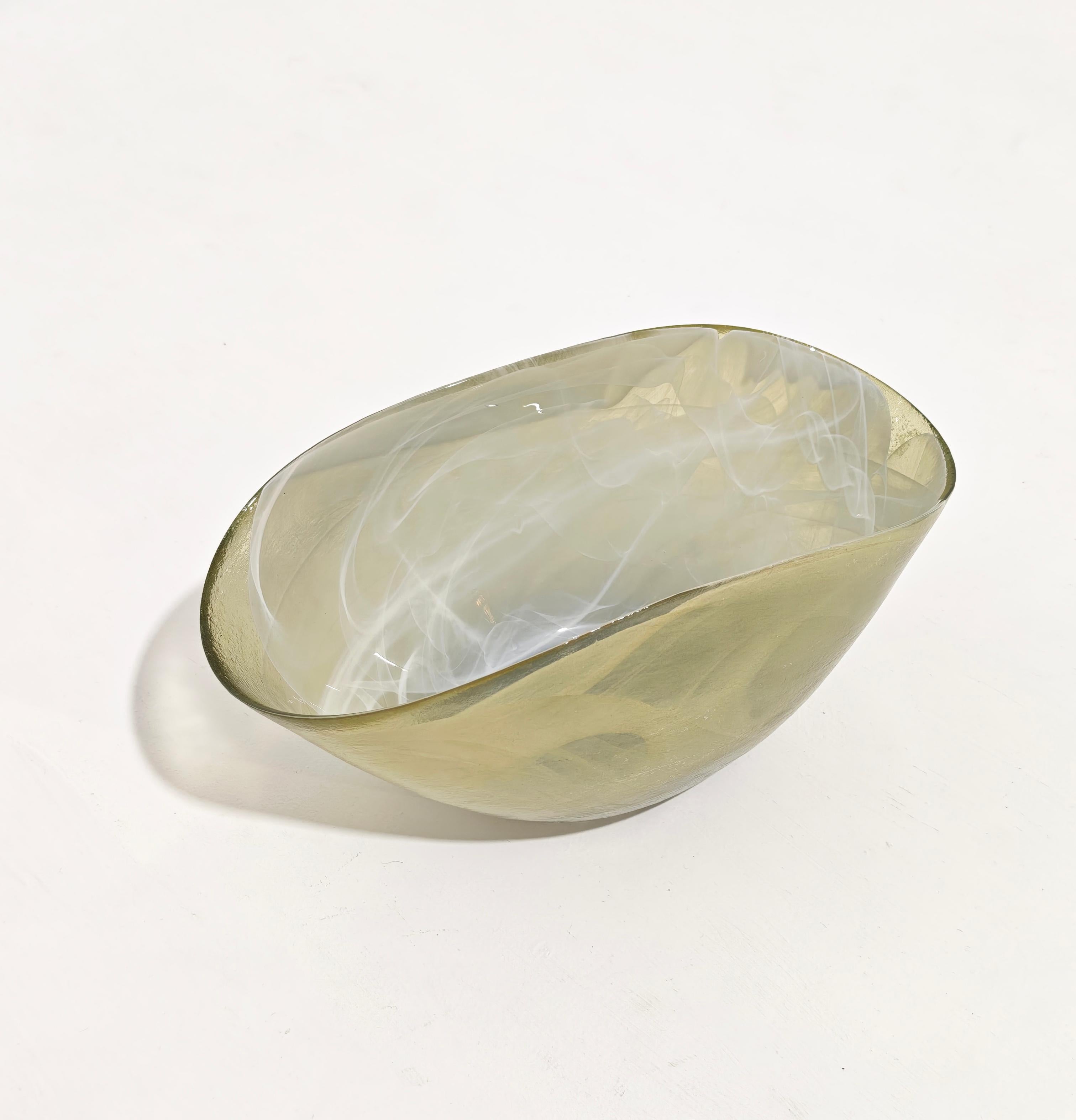 Centrotavola in vetro di Murano di metà secolo moderno Design italiano anni '80 in vendita 7