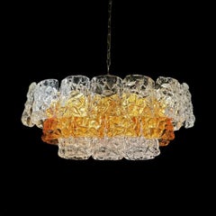 Mid Century Modern Murano Glass Chandelier by: Carlo Nason for Mazzega