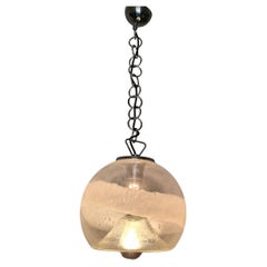 Lampadario in vetro di Murano della metà del secolo scorso di Gino Poli, Italia, anni '70