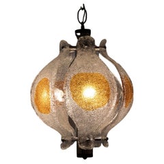Lampadario in vetro di Murano della metà del secolo scorso di Mazzega Murano, Italia, anni '70