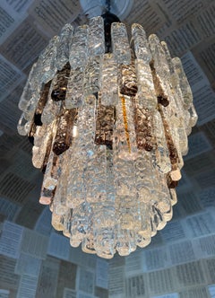 Mid century modern Murano glass chandelier by Toni Zuccheri, 1970