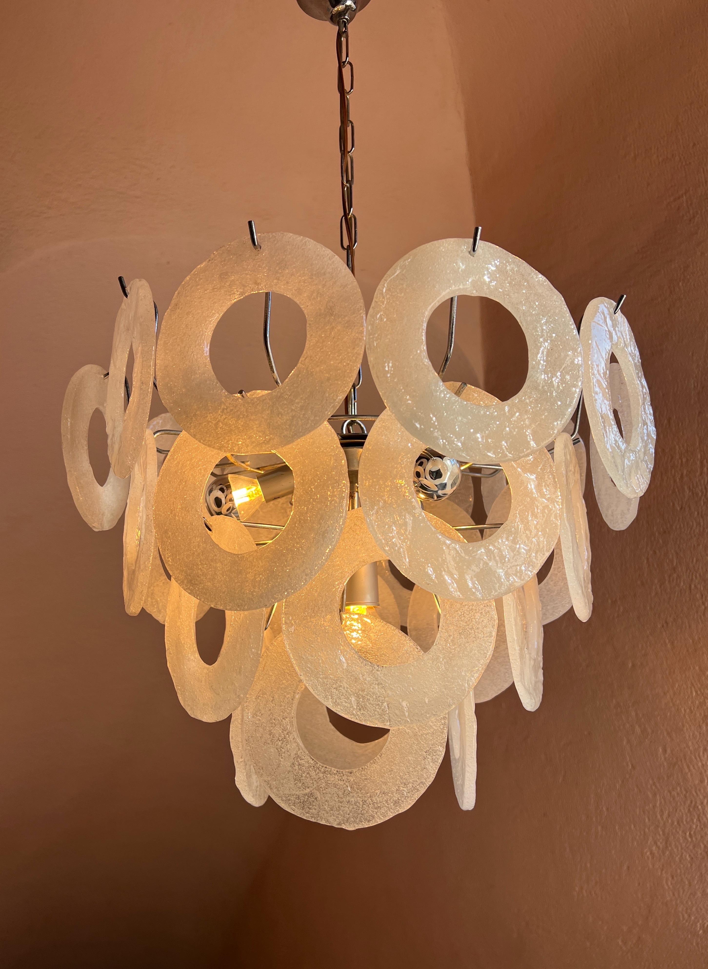 Araña de cristal de Murano moderna de mediados de siglo en venta 4