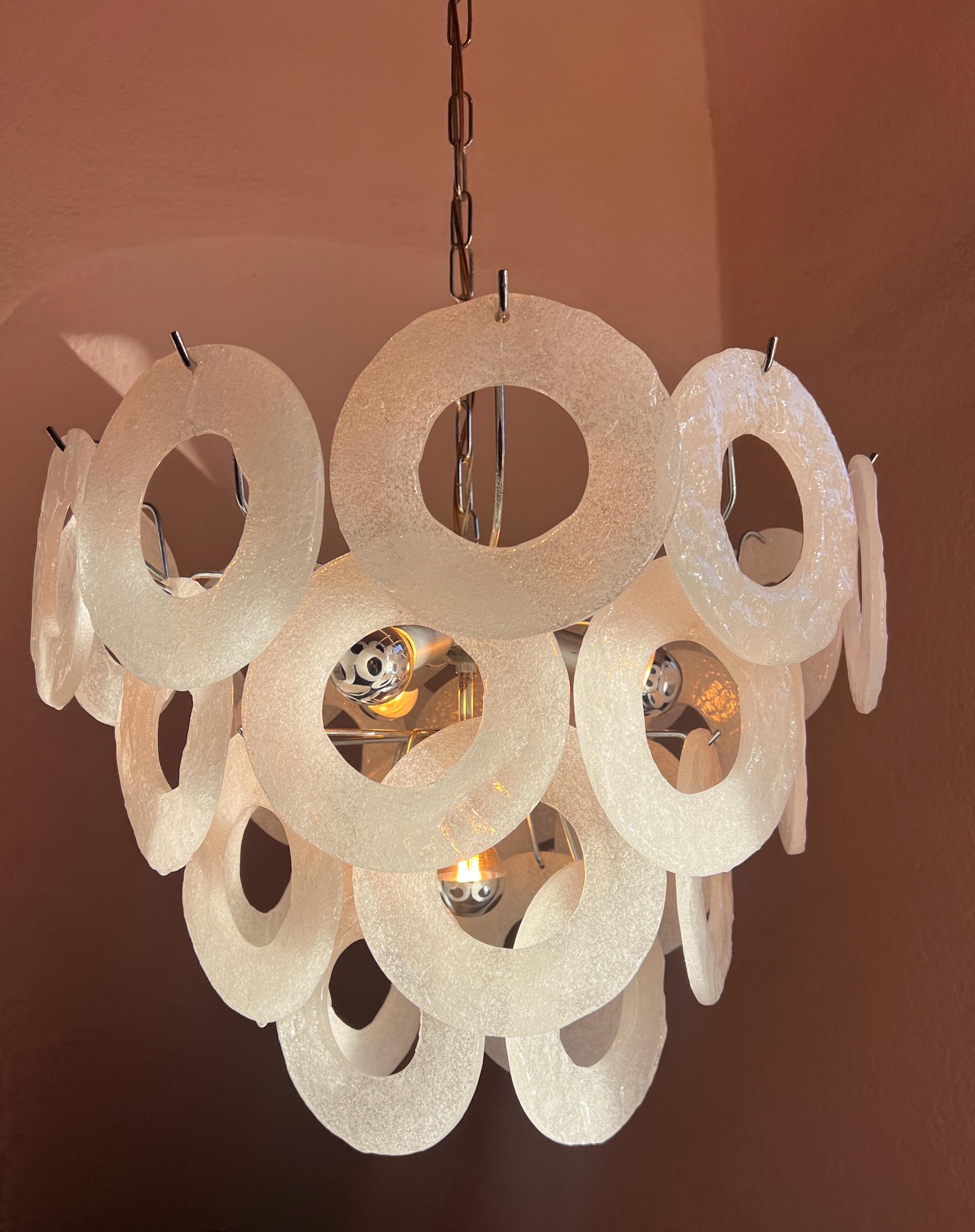 Araña de cristal de Murano moderna de mediados de siglo en venta 6