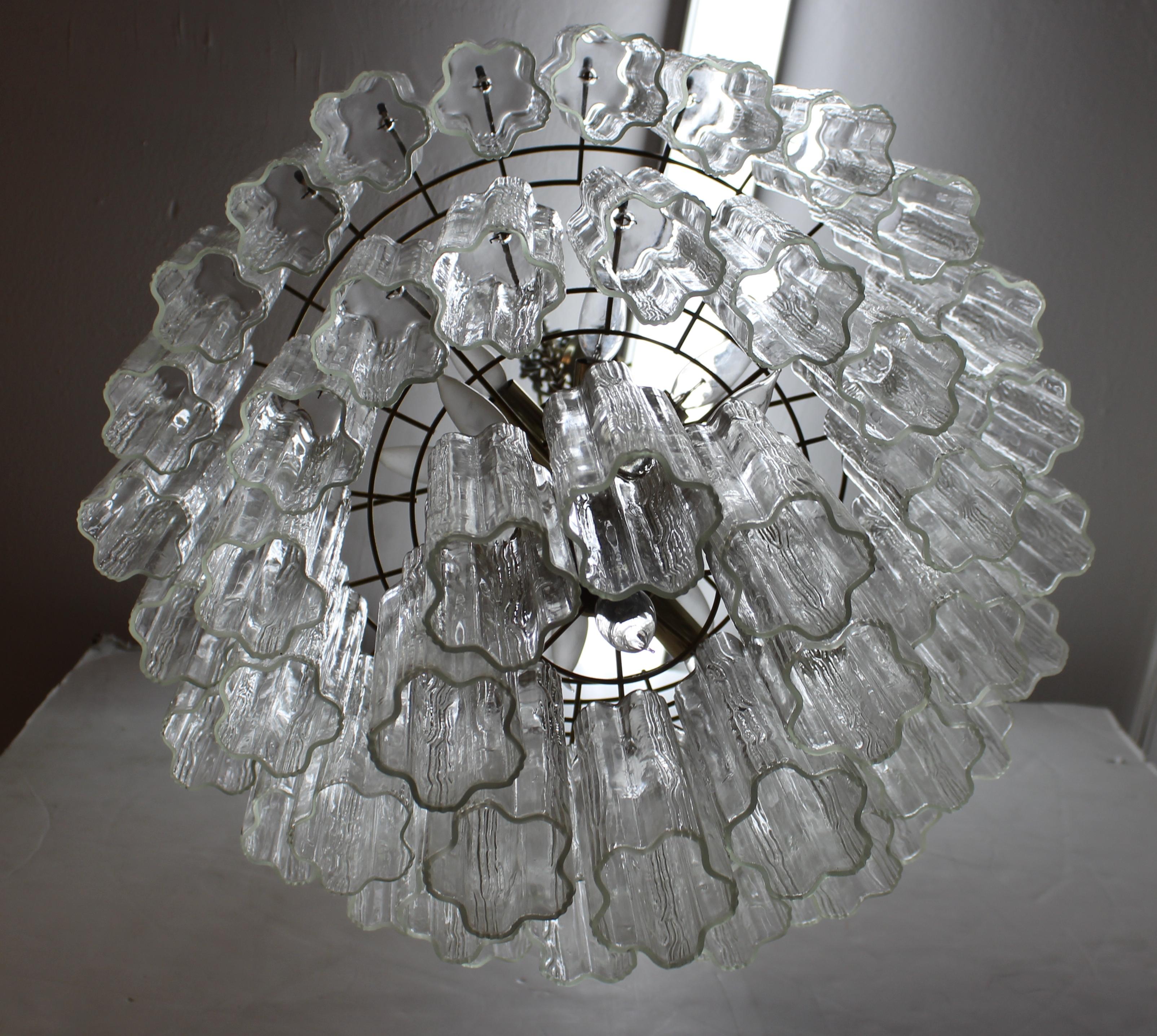 Mid-Century Modern Murano Glass Chandelier 1