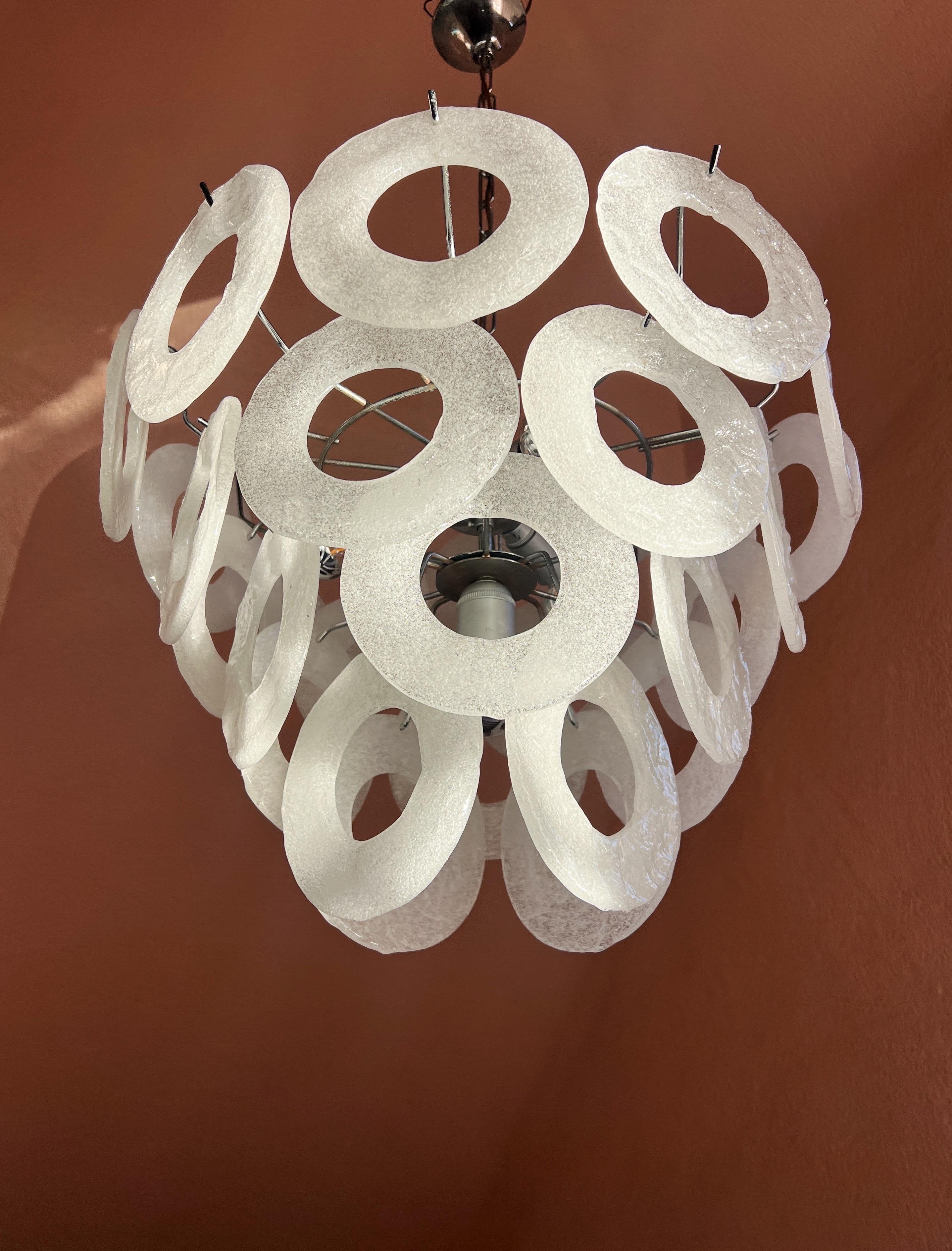 Araña de cristal de Murano moderna de mediados de siglo en venta 1