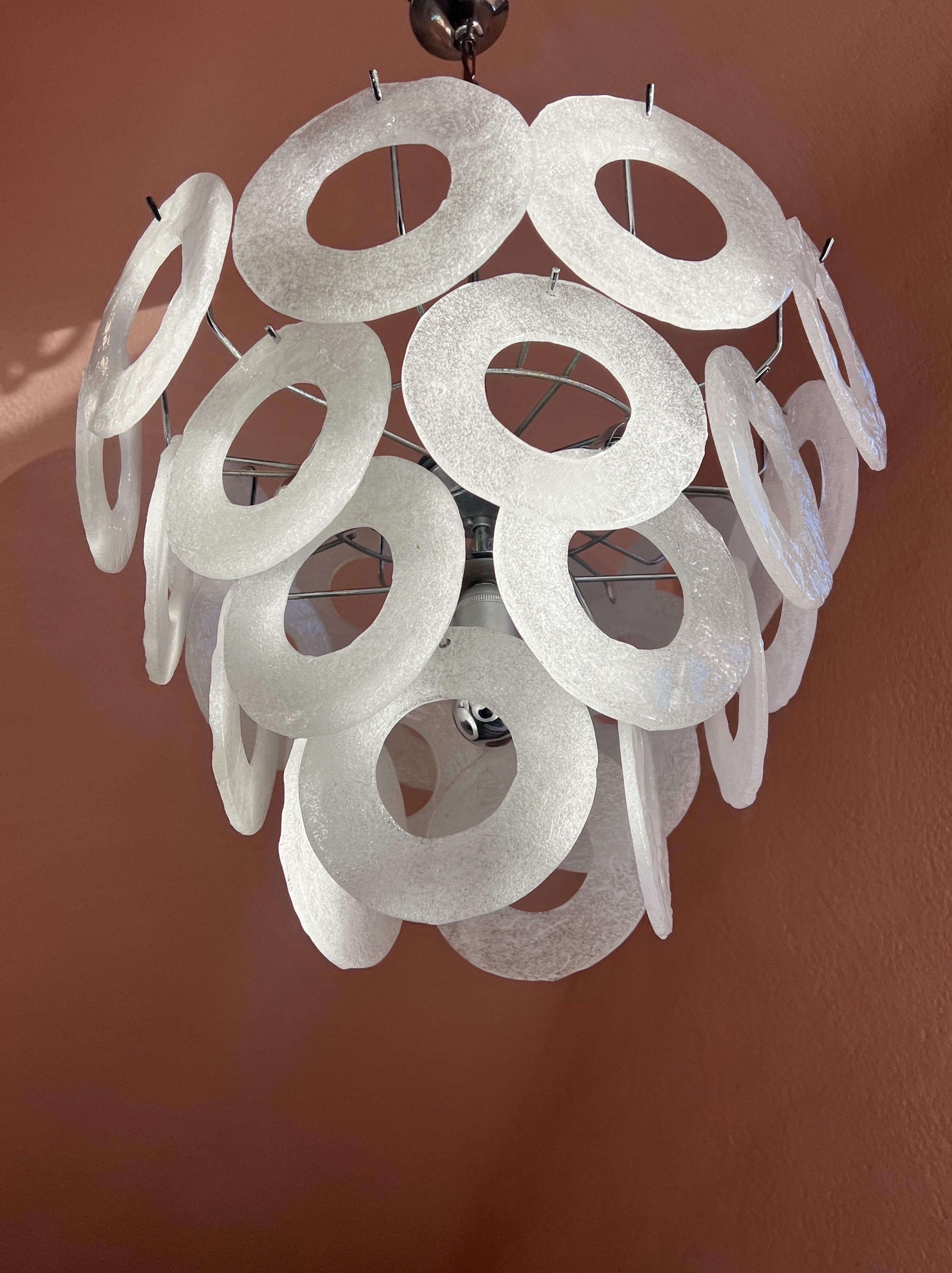 Araña de cristal de Murano moderna de mediados de siglo en venta 2