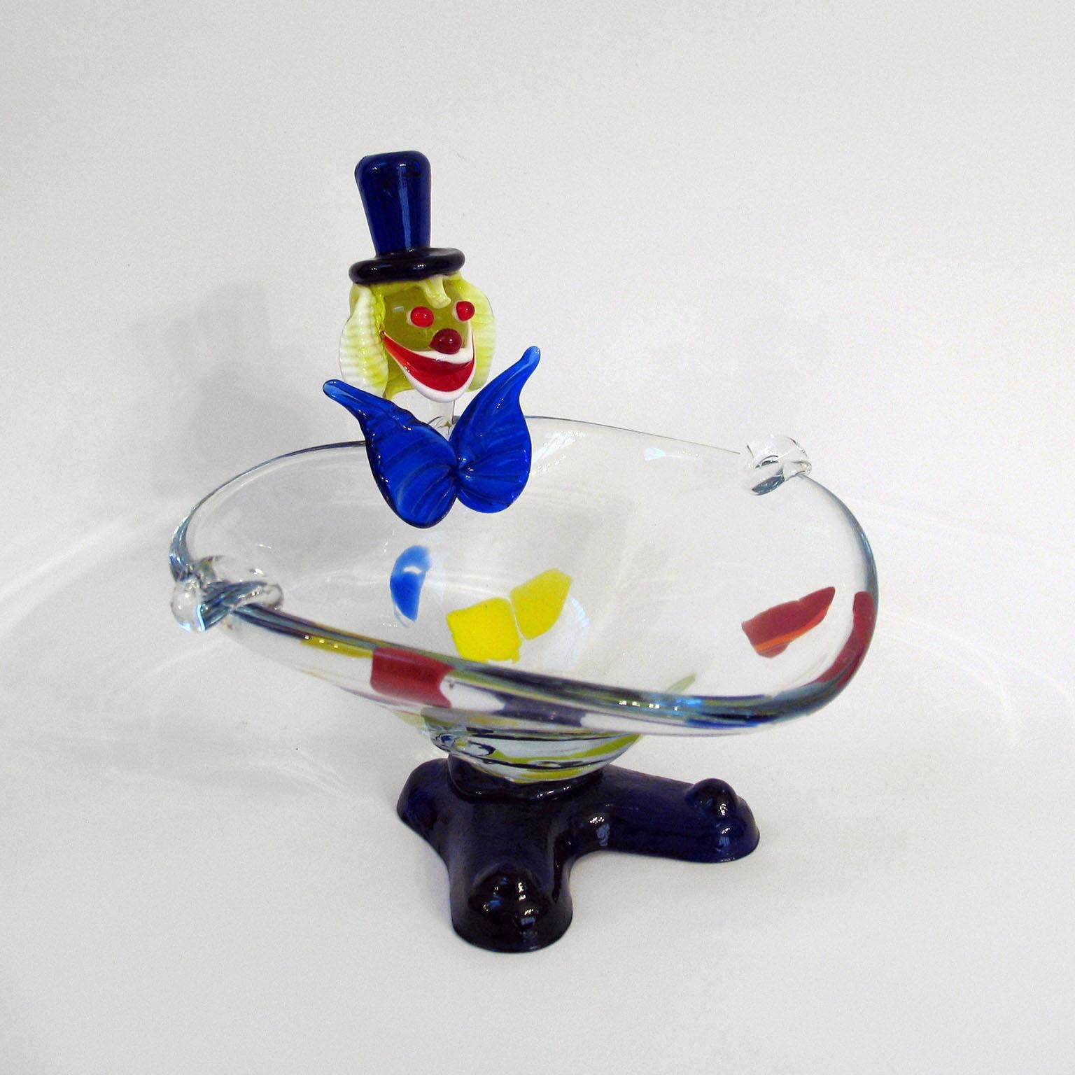 Mid-Century Modern Murano Glass Clown, Italy, circa 1960s 4