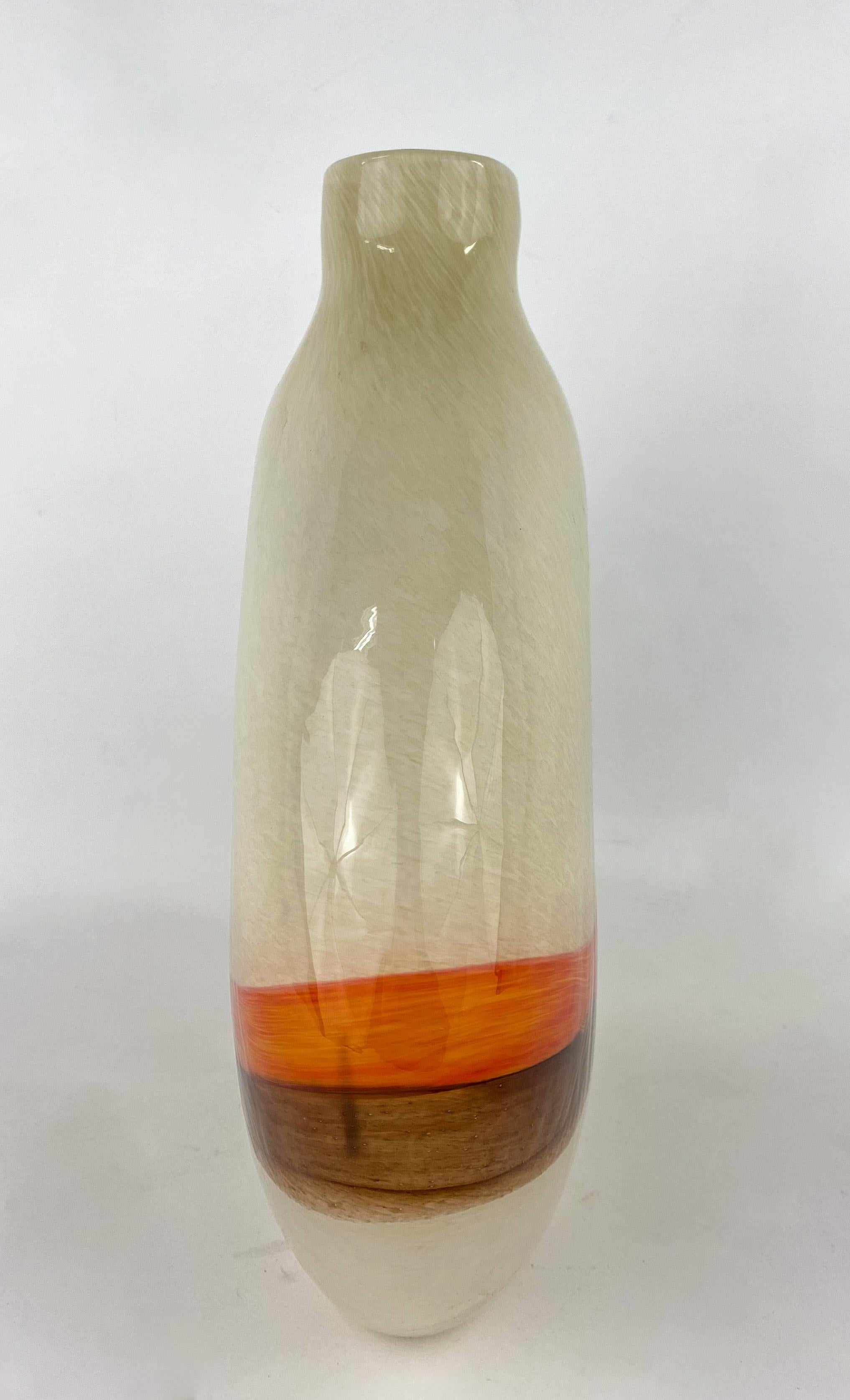 Mid-Century Modern Murano Glass Decorative Vase In Good Condition In Plainview, NY