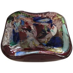 Plato de cristal de Murano moderno de mediados de siglo de Arte Vetraria Muranese (AVEM)