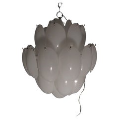 Mid Century Modern Murano Glass Drop Chandelier