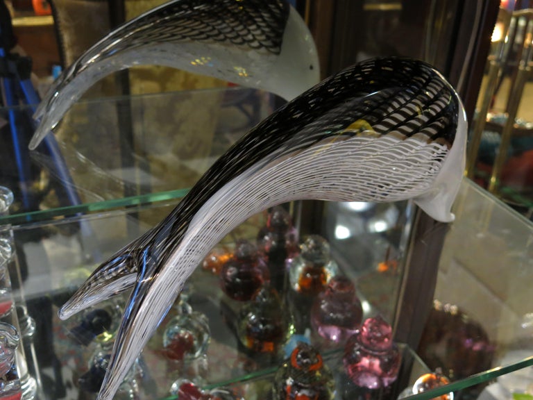 MidCentury Modern Murano Glass Fish Table Sculpture For Sale at 1stDibs