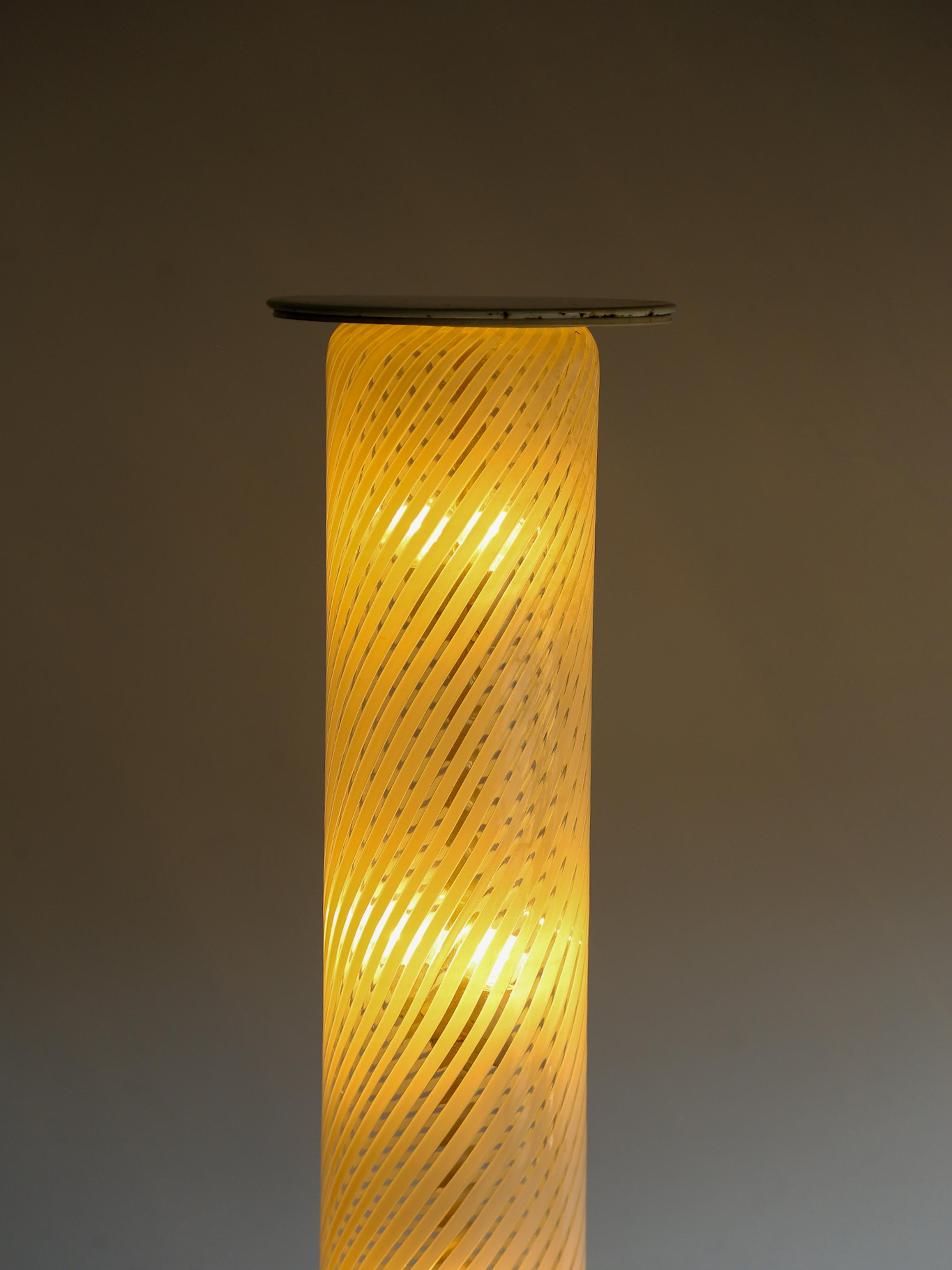 Mid-Century Modern Mid Century Modern Murano Glass Floor Lamp For Sale