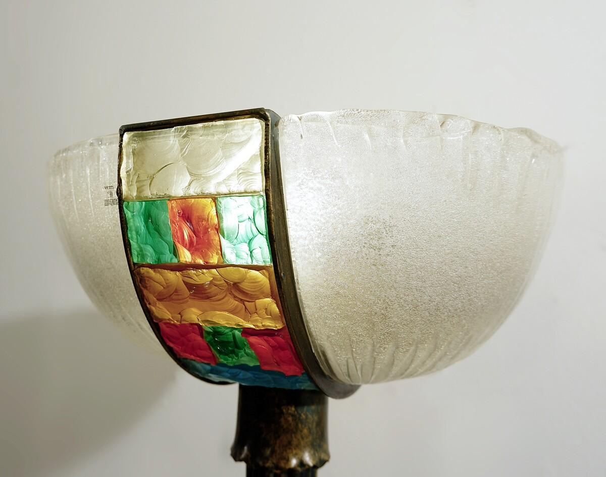 Mid-Century Modern Murano Glass Floor Lamp, Italy, in the Style of Poliarte For Sale 2