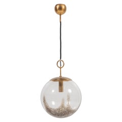 Mid-Century Modern Murano Glass Globe Pendant, Carlo Nason for Mazzega