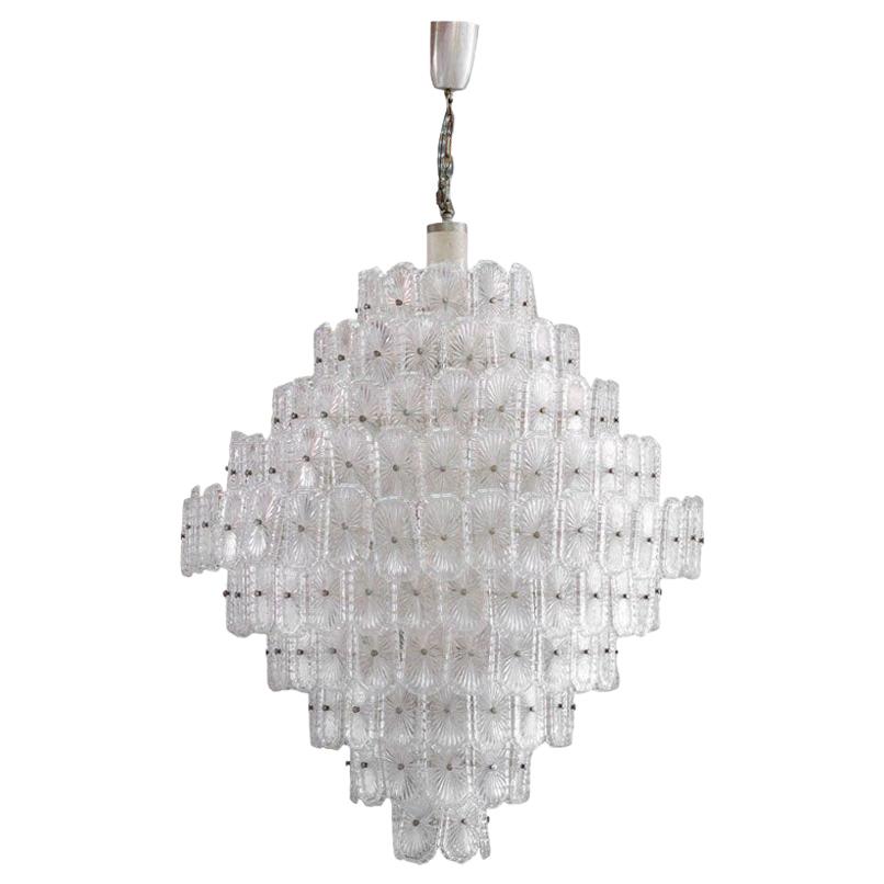 Mid-Century Modern Murano Glass Italian Pendant Lamp