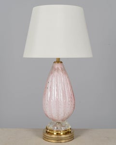 Lampada in vetro di Murano in stile Mid-Century Modern di Barovier & Toso, Italia, anni '50