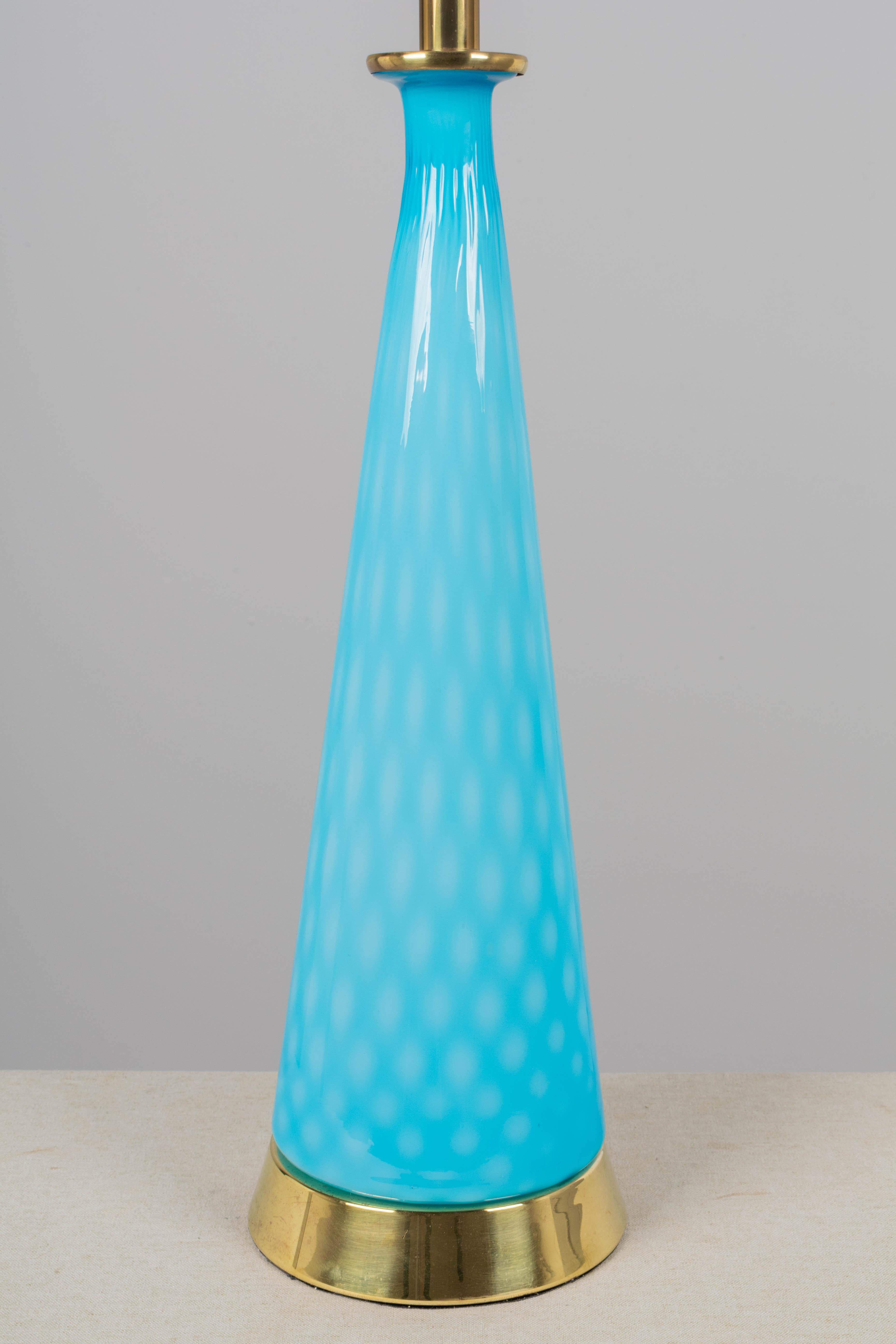 italien Lampe en verre de Murano mi-siècle moderne en vente