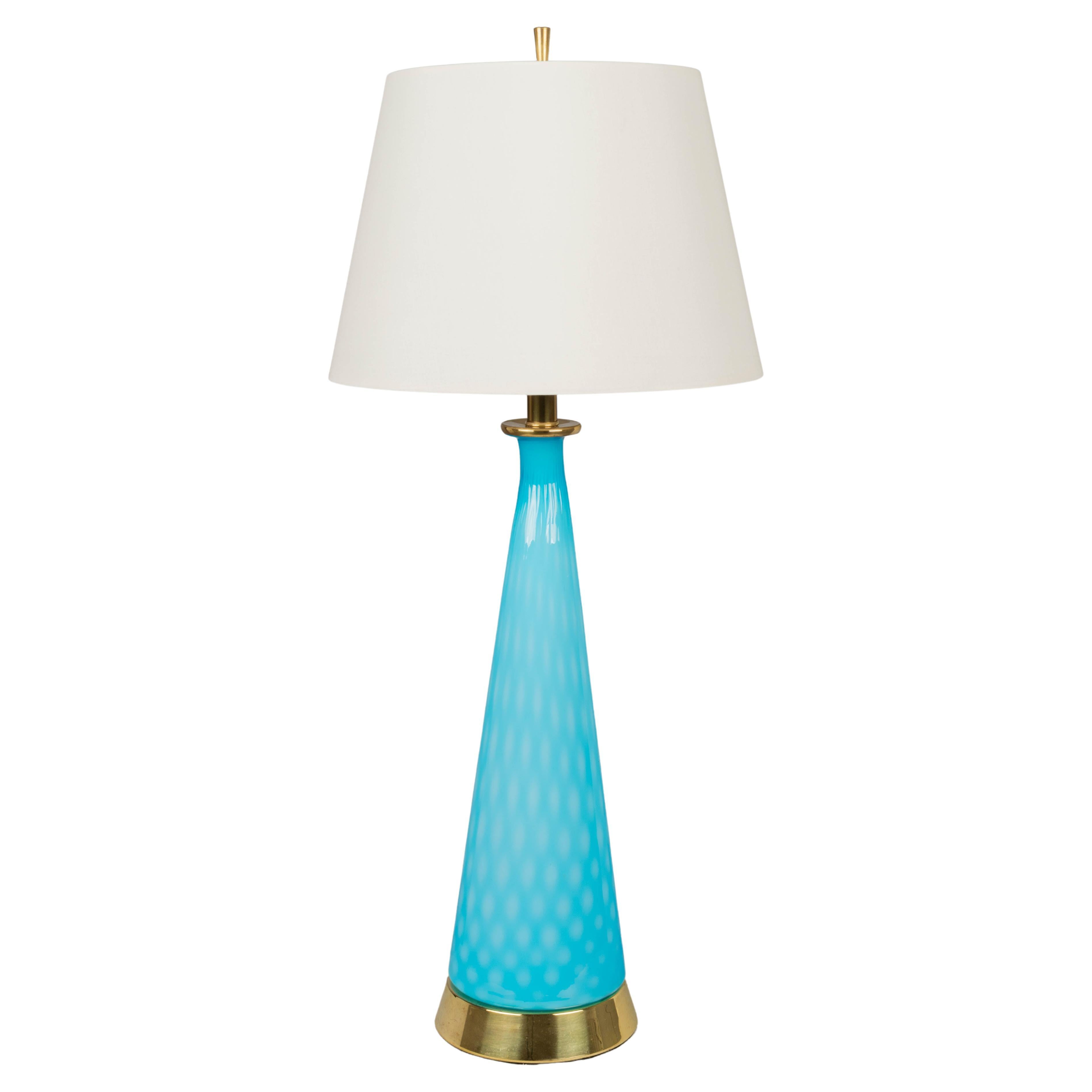 Moderne Muranoglas-Lampe aus der Mitte des Jahrhunderts
