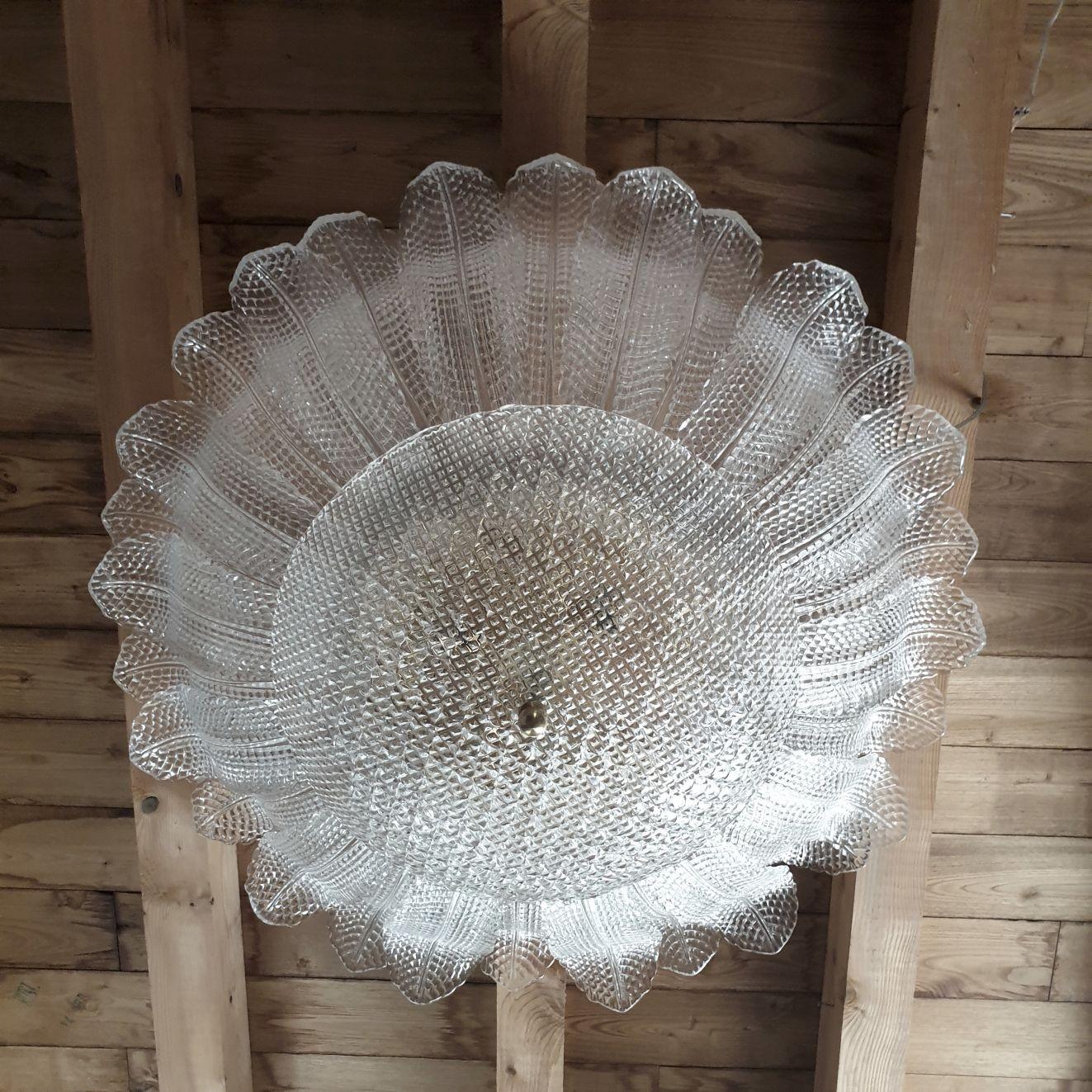 italien The Moderns Modern Murano glass large flush mount en vente
