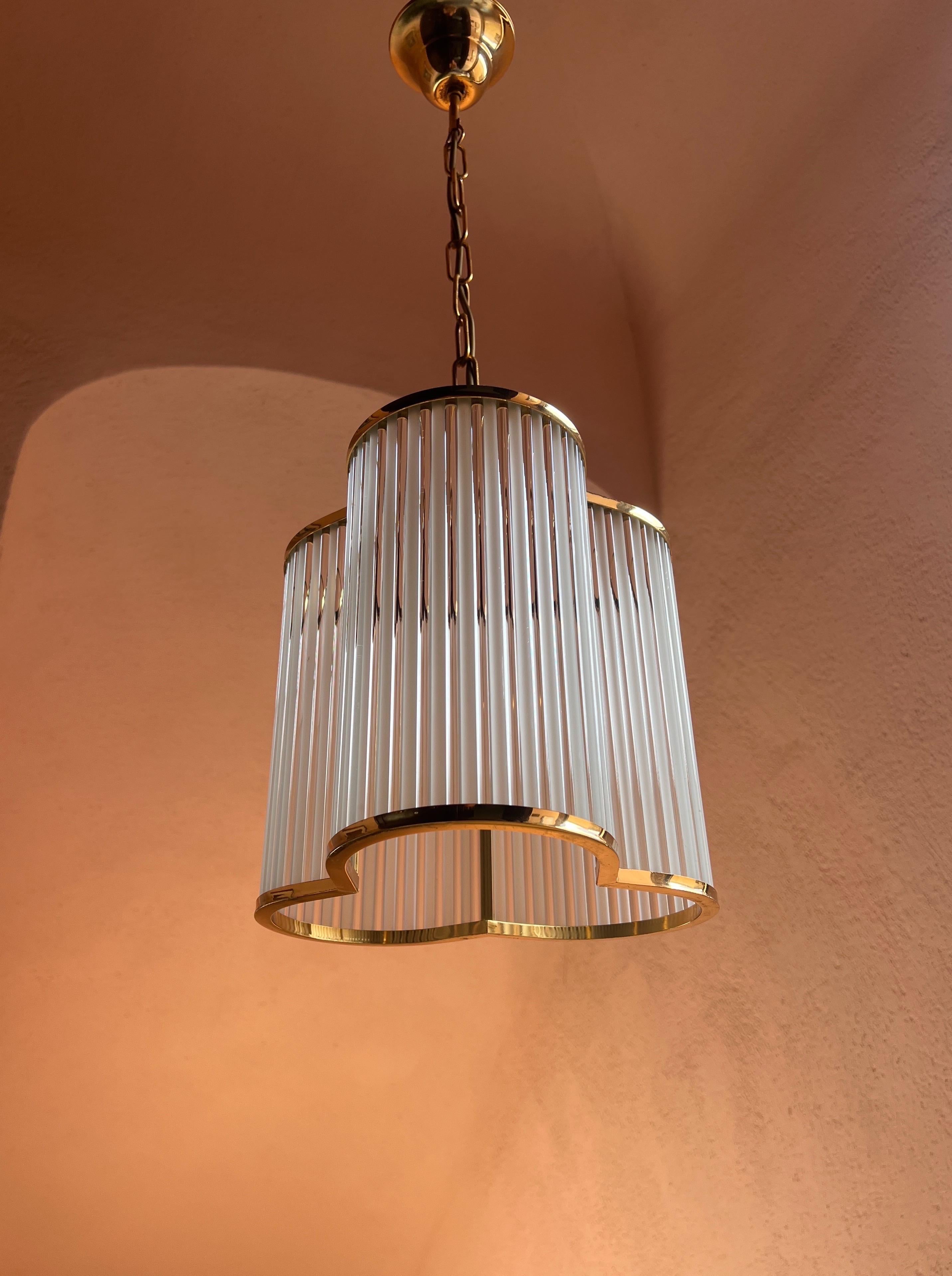 Métal Lampe en verre de Murano moderne du milieu du siècle, 1970 en vente