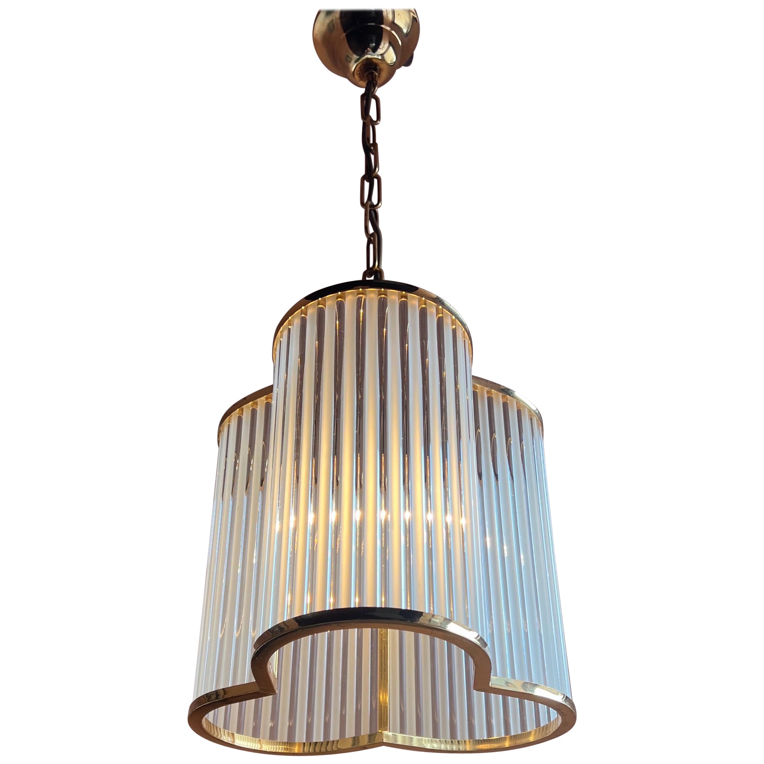 Lampada in vetro di Murano della metà del secolo scorso, 1970