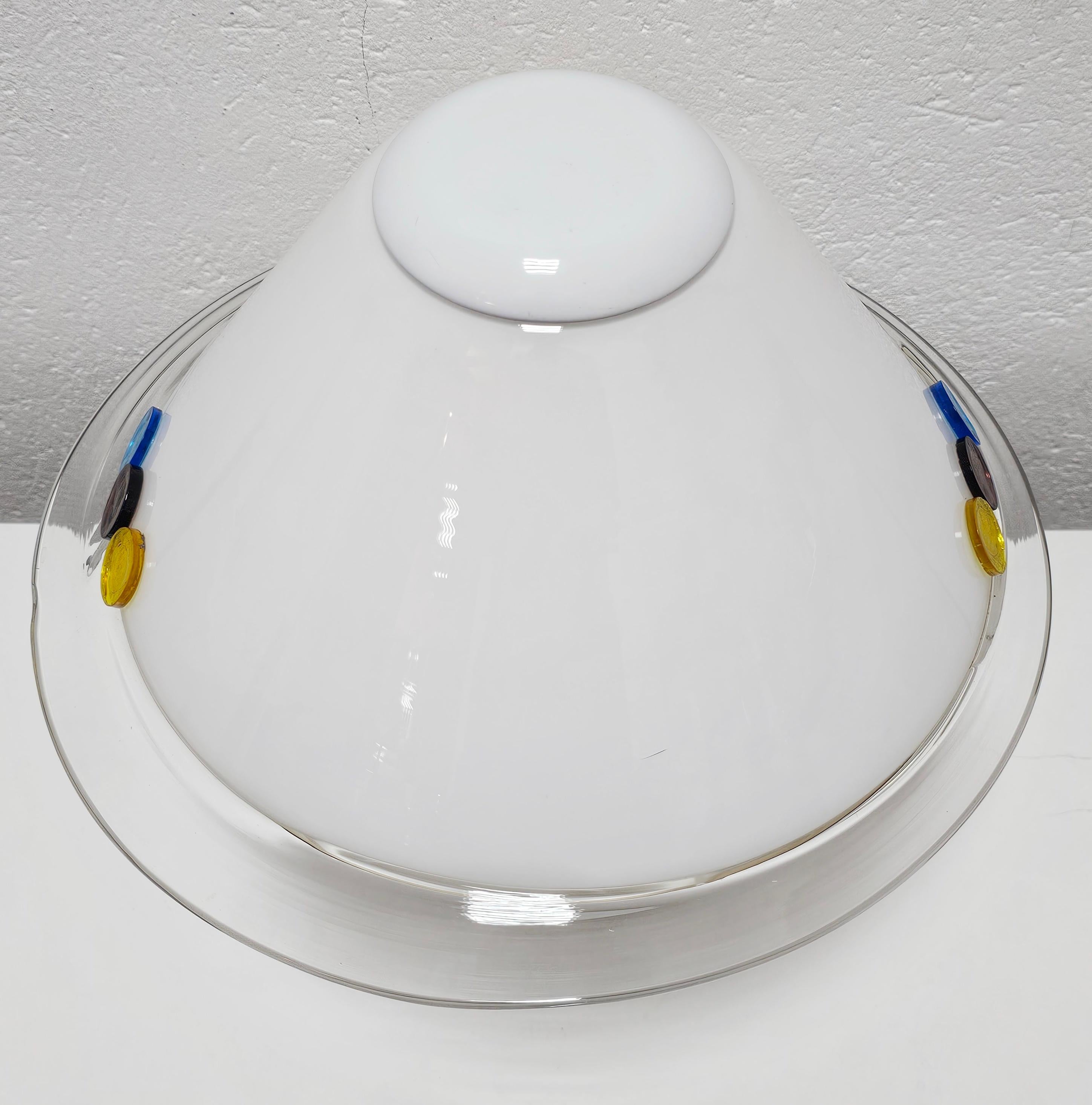 Lampe de table en verre de Murano en forme de champignon, Italie 1970 en vente 2