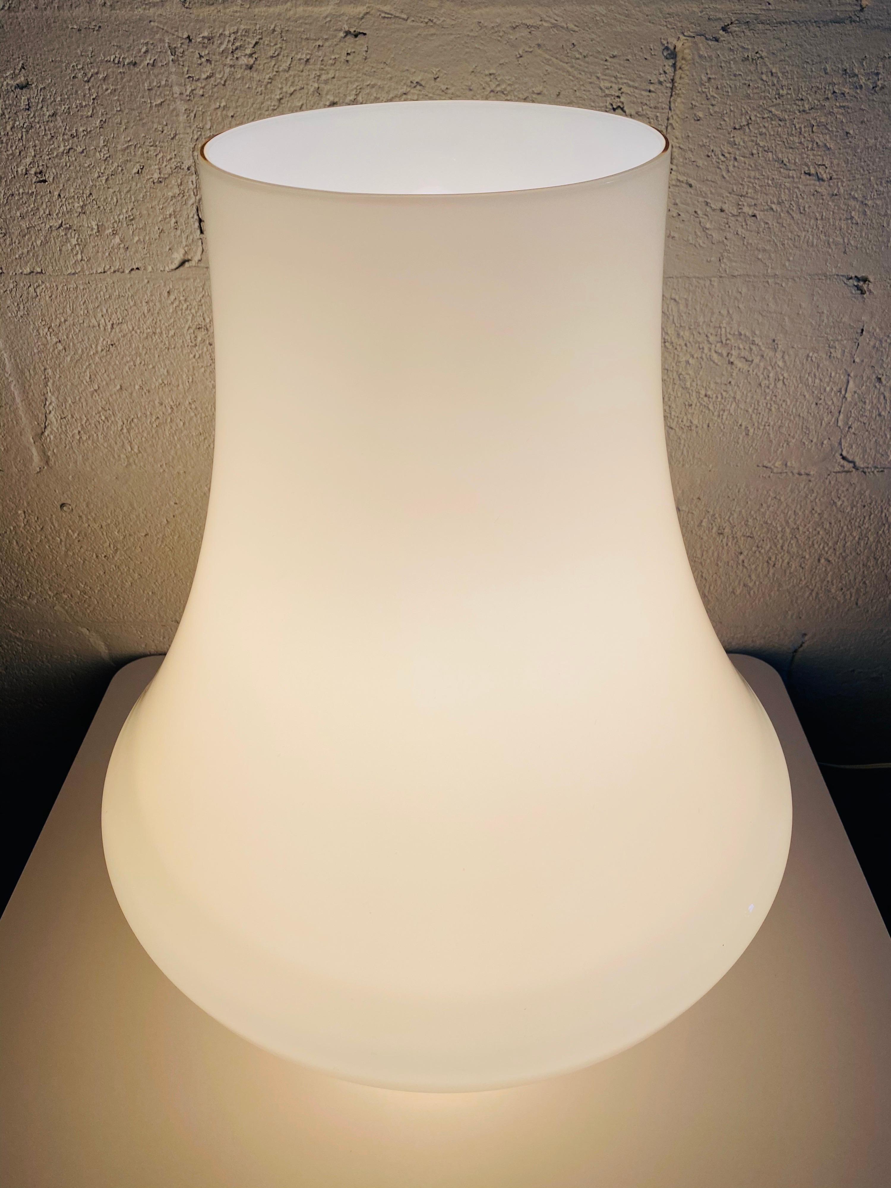 Mid-Century Modern Murano Glass Mushroom Table Lamp 3